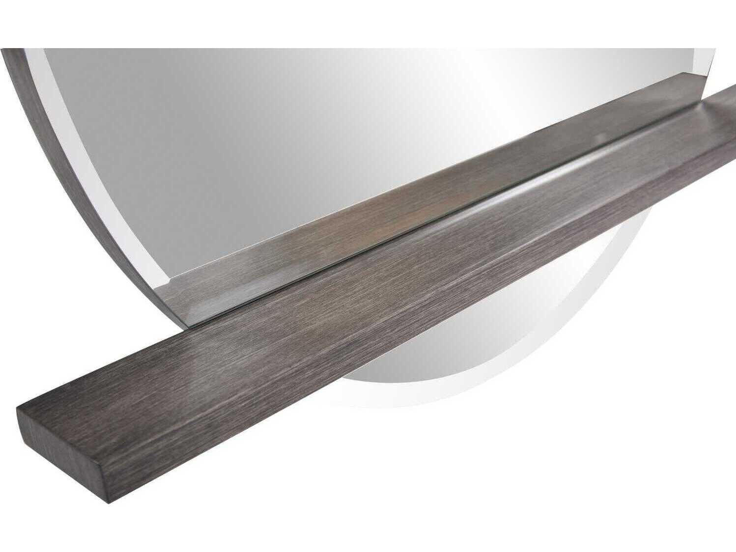 Howard Elliott Winston Gray Round Wall Mirror