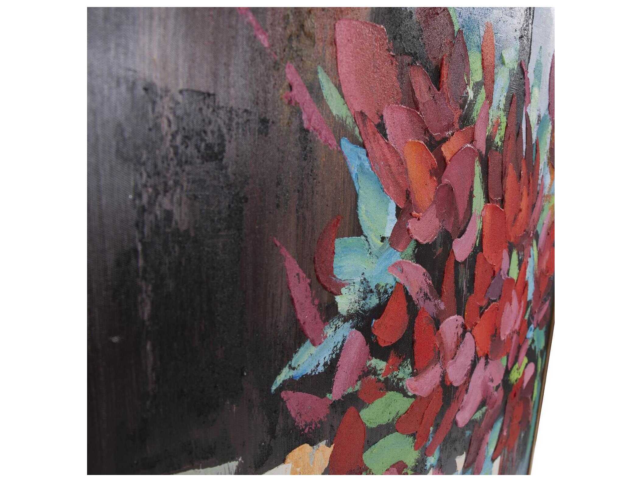 Howard Elliott Red Tulips In Vase Hand Painted Original Art