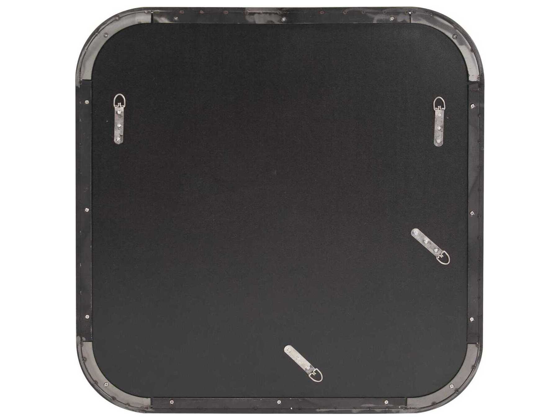 Howard Elliott Copenhagen Silver Square Wall Mirror