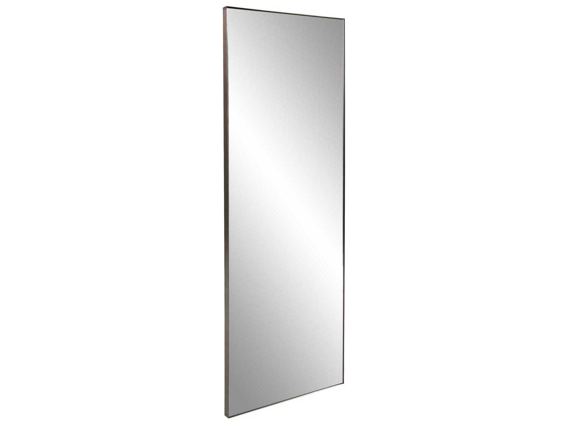 Howard Elliott Van Buren Brass Rectangular Wall Mirror