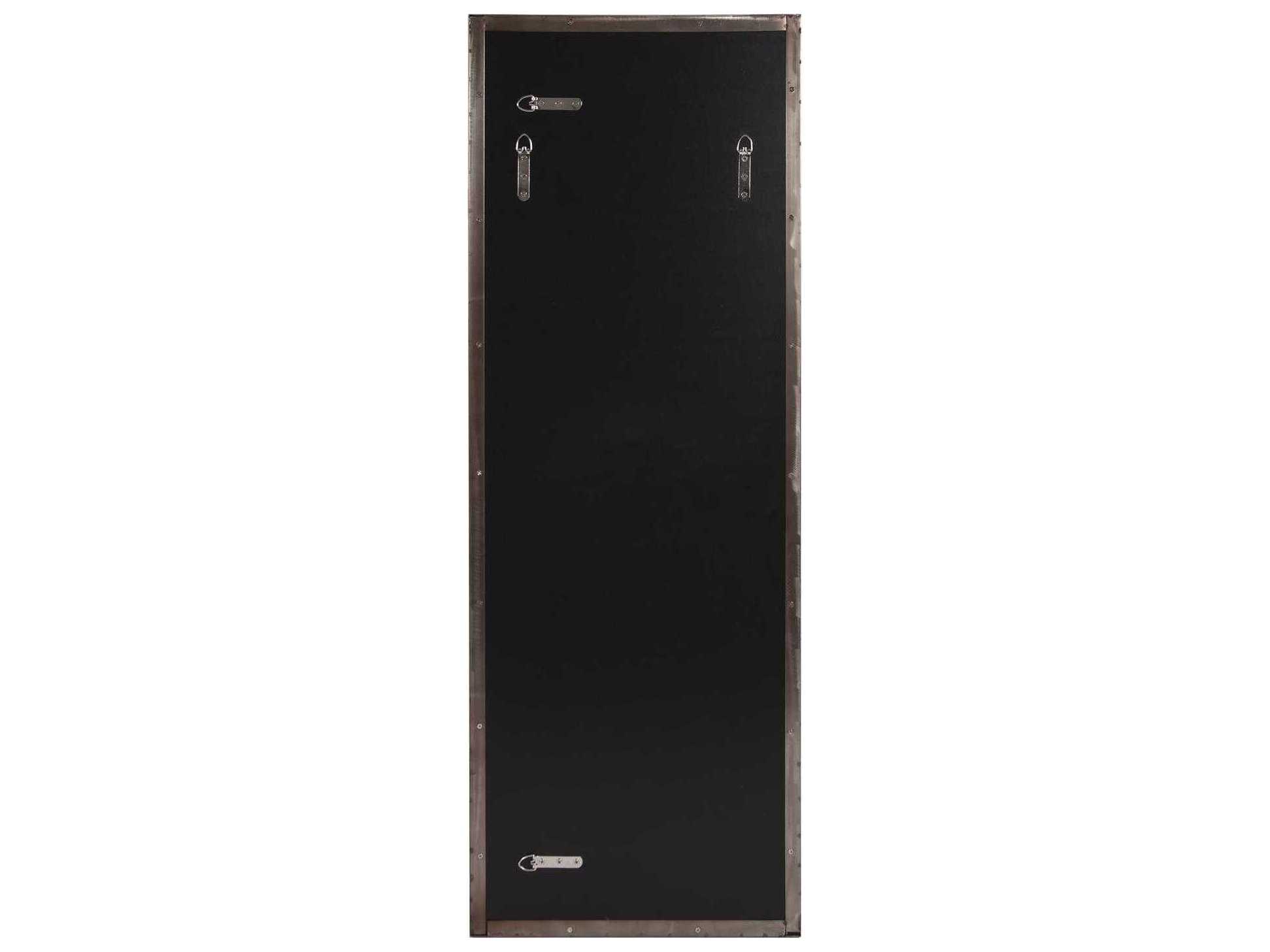 Howard Elliott Van Buren Brass Rectangular Wall Mirror