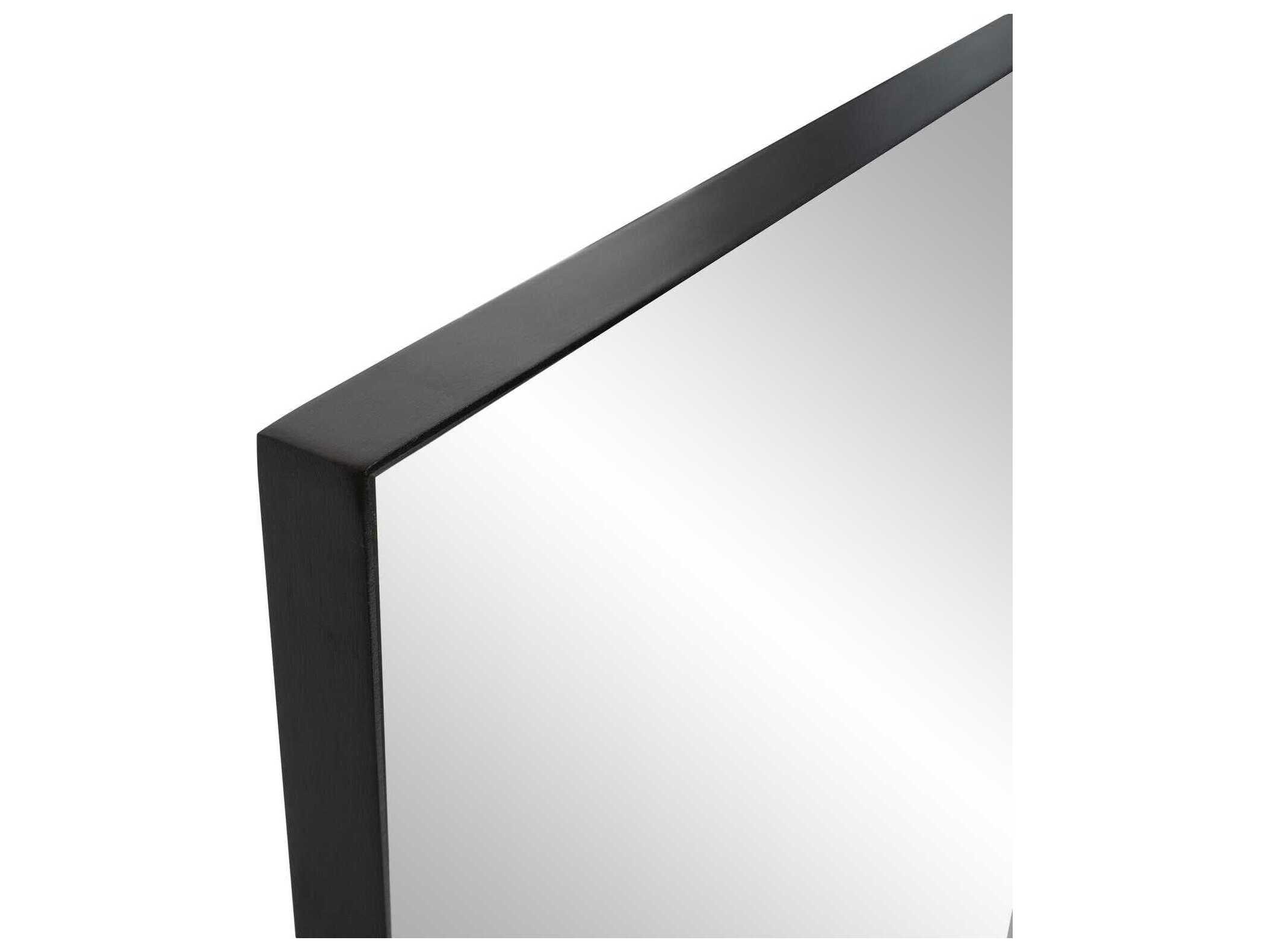Howard Elliott Van Buren Black Rectangular Wall Mirror