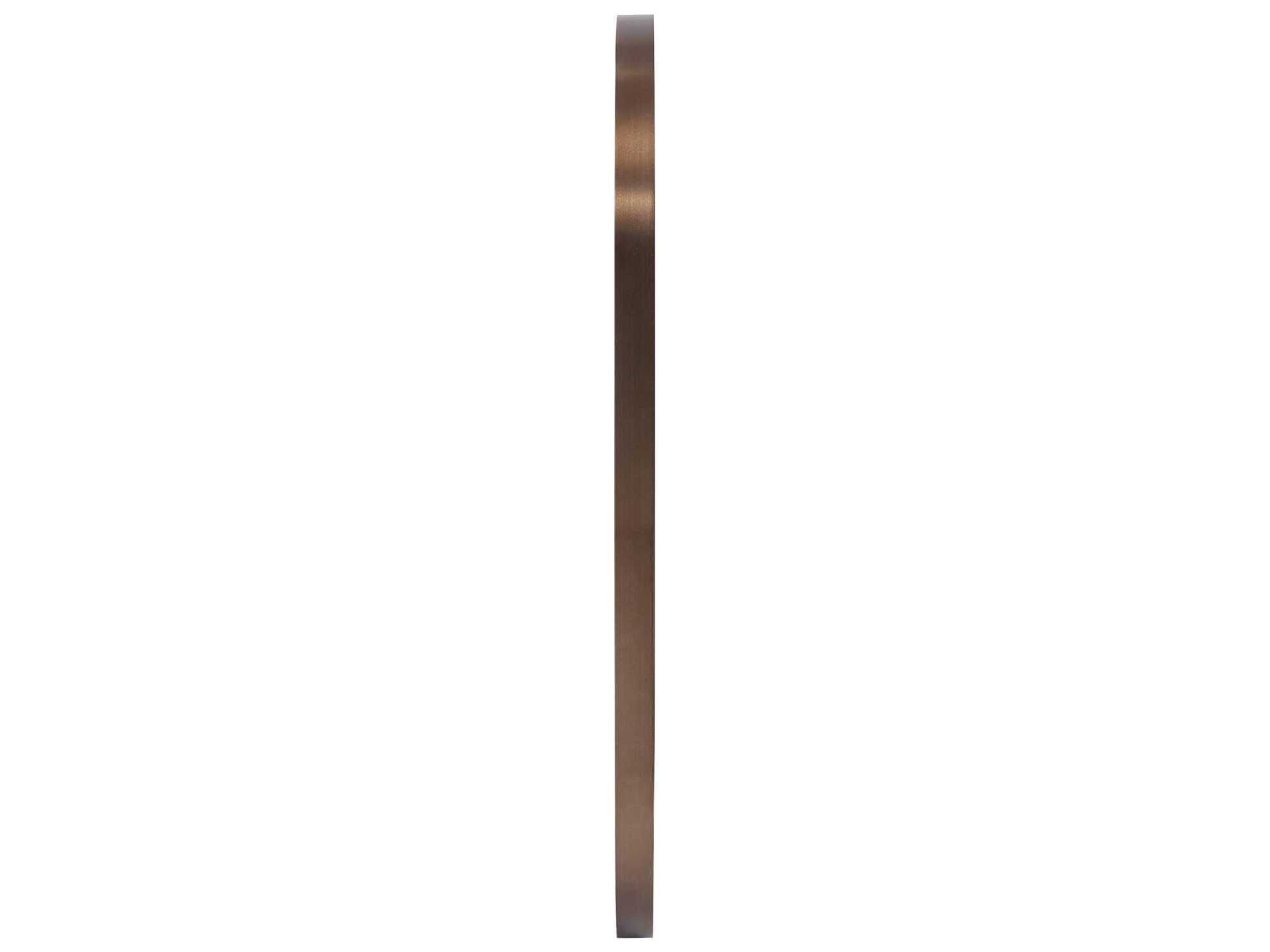 Howard Elliott Steele Brass Oval Wall Mirror