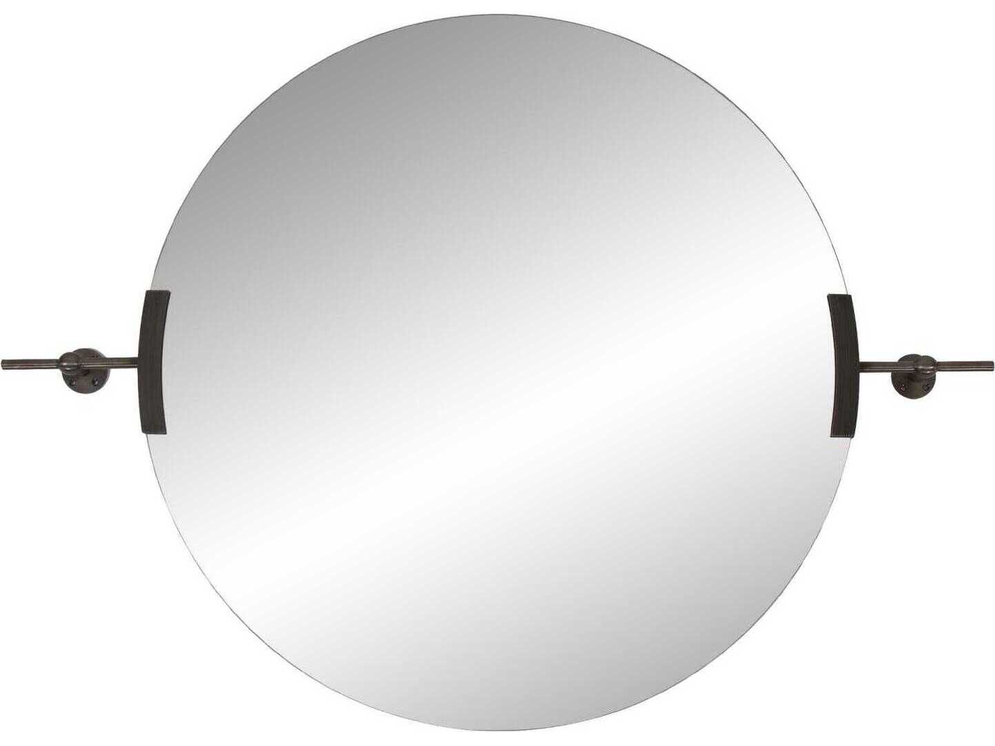 Howard Elliott Wexford Bronze Round Wall Mirror