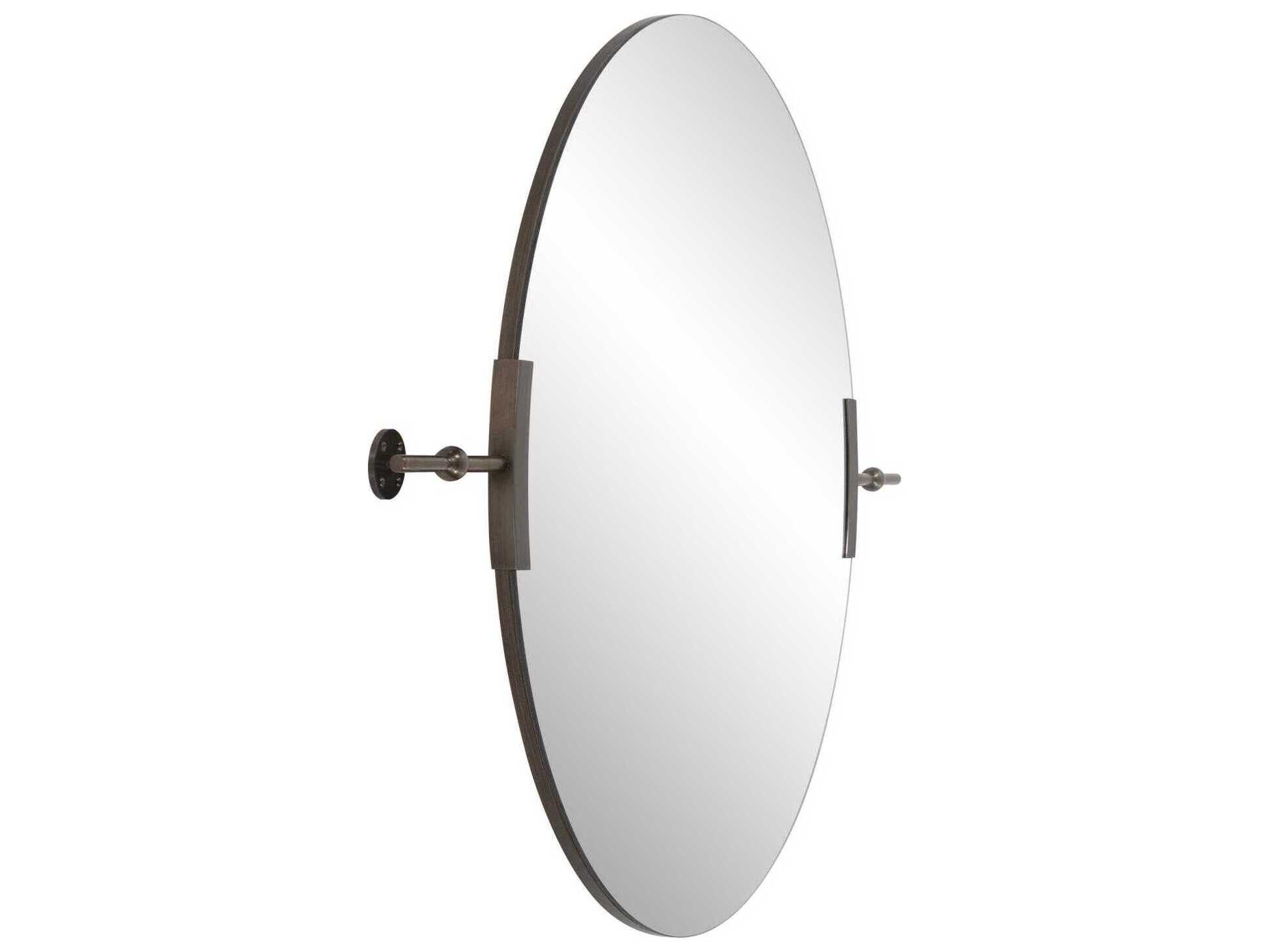 Howard Elliott Wexford Bronze Round Wall Mirror