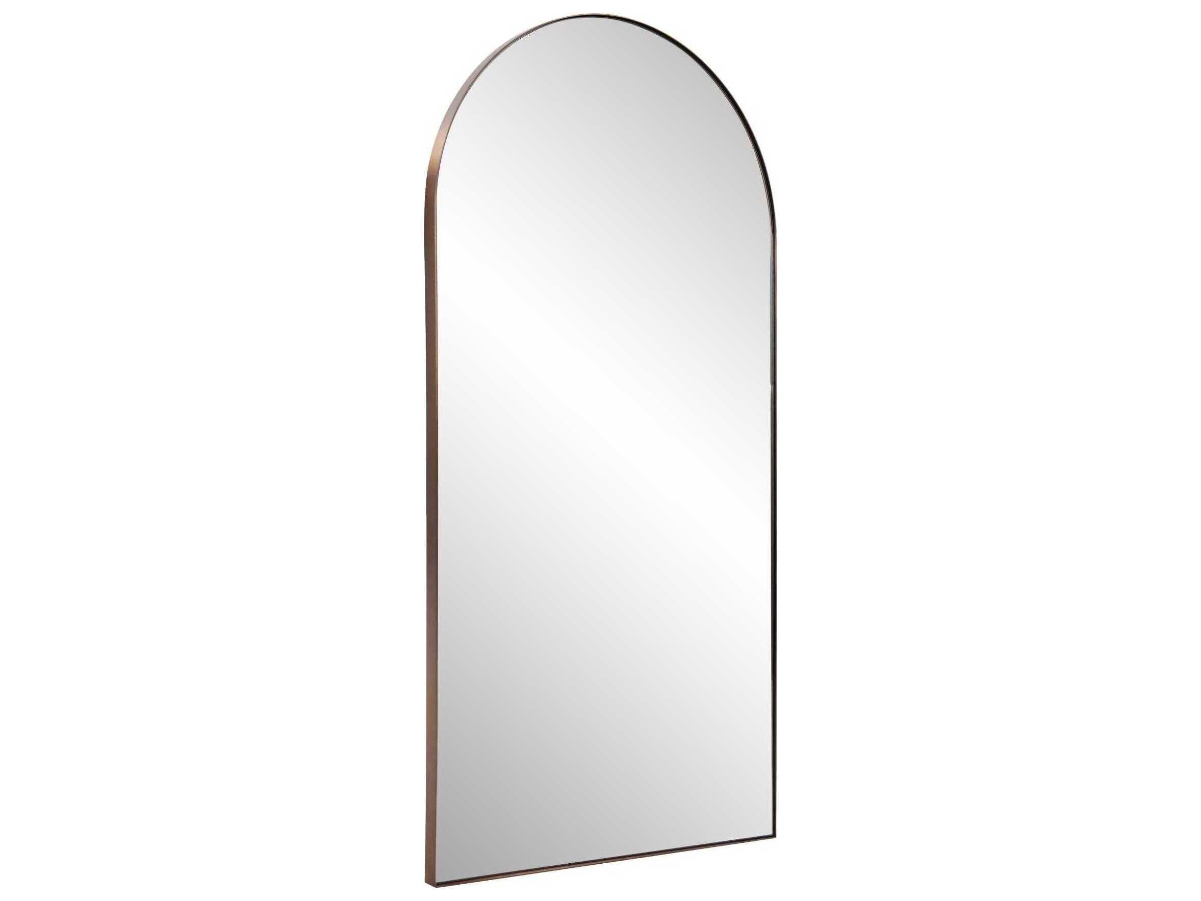 Howard Elliott Van Buren Brass Wall Mirror