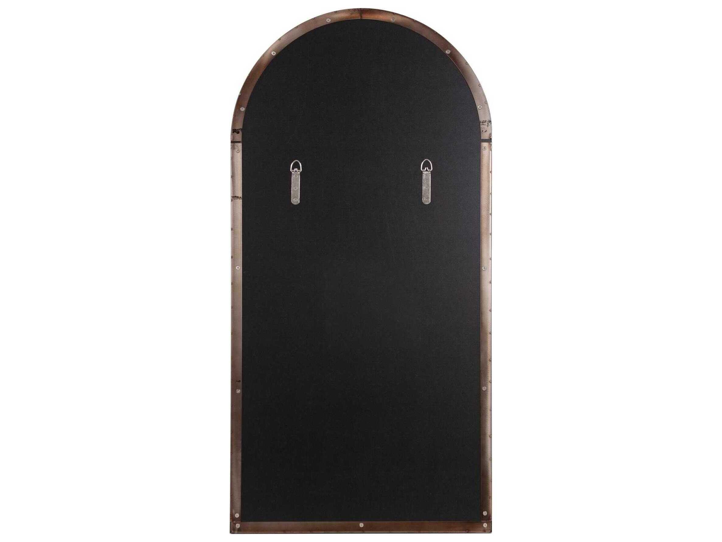 Howard Elliott Van Buren Brass Wall Mirror
