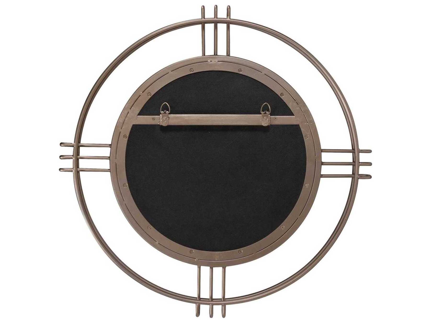 Howard Elliott Cullen Bronze Round Wall Mirror