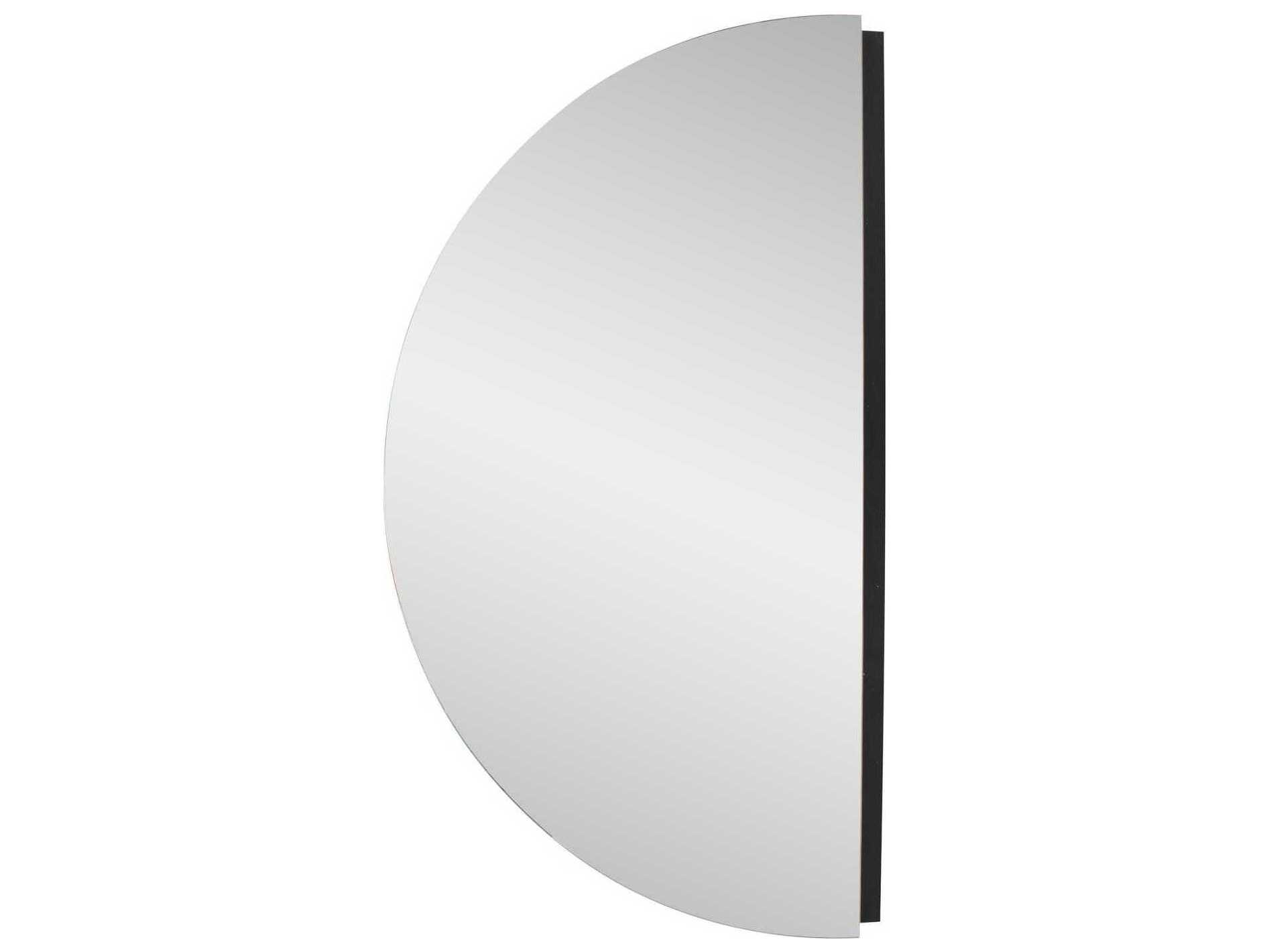 Howard Elliott Italian Frameless Due Specchi Black Wall Mirror