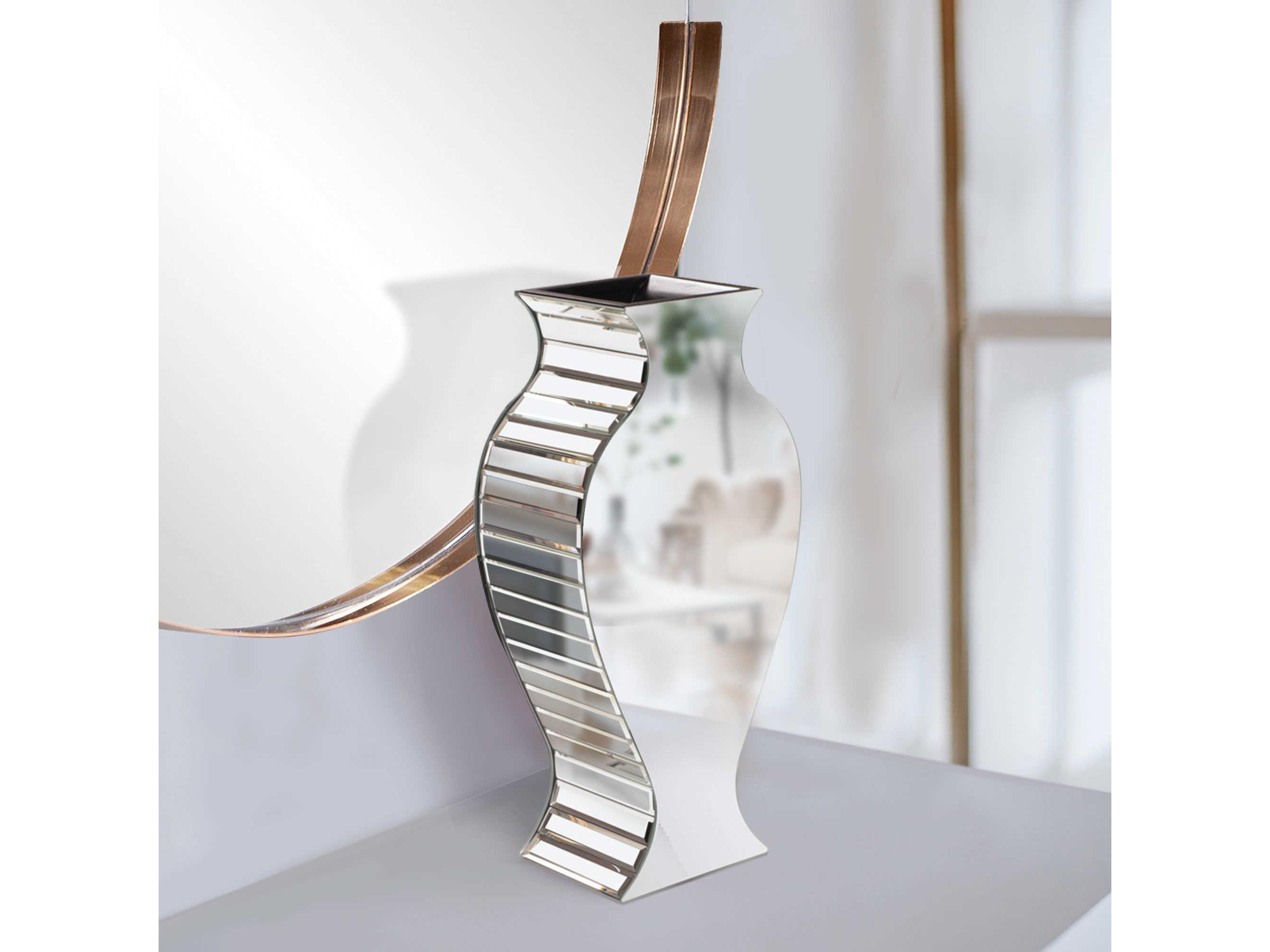 Howard Elliott Rounded Mirrored Vase
