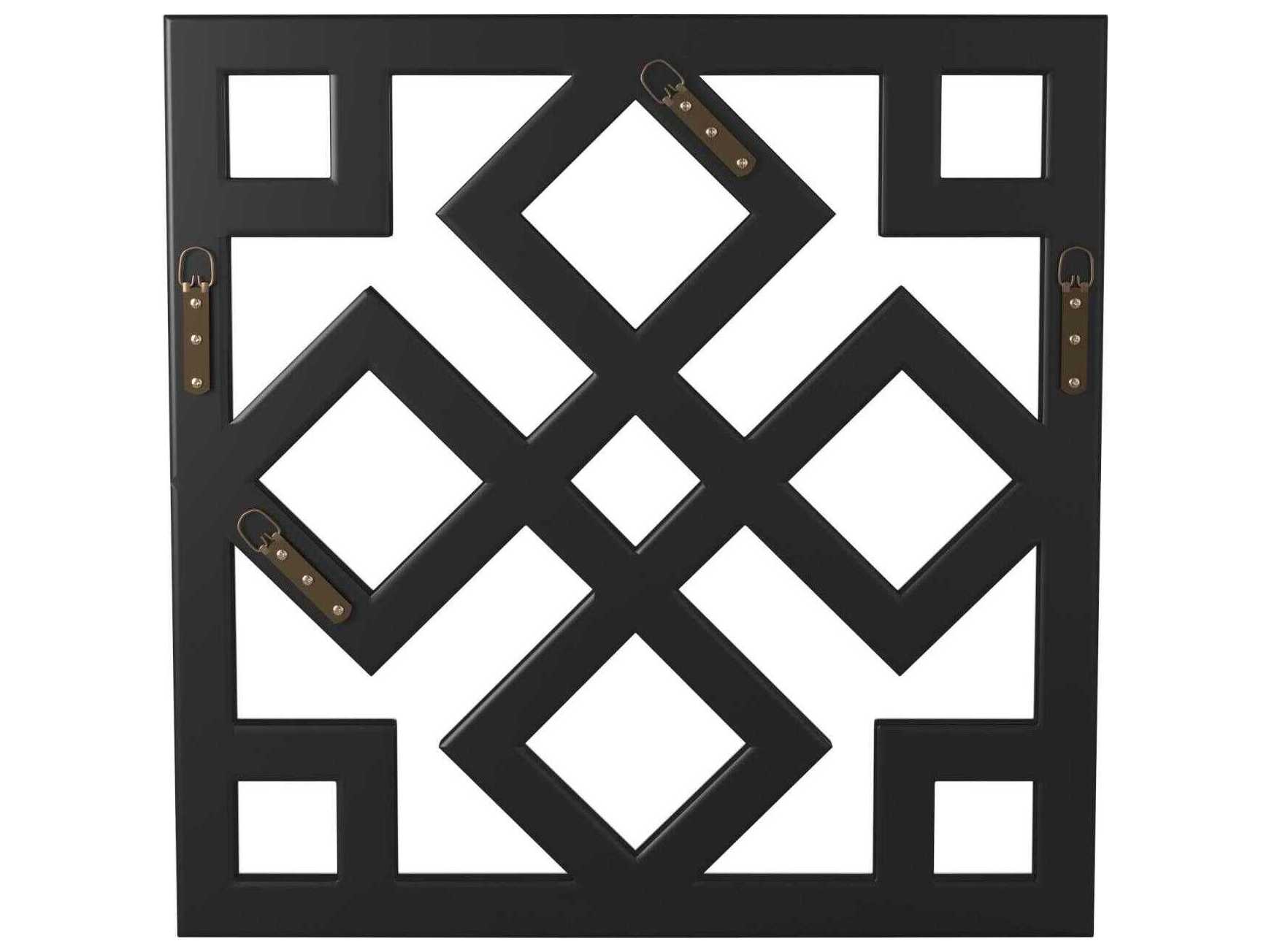 Howard Elliott Moira Silver Square Wall Mirror