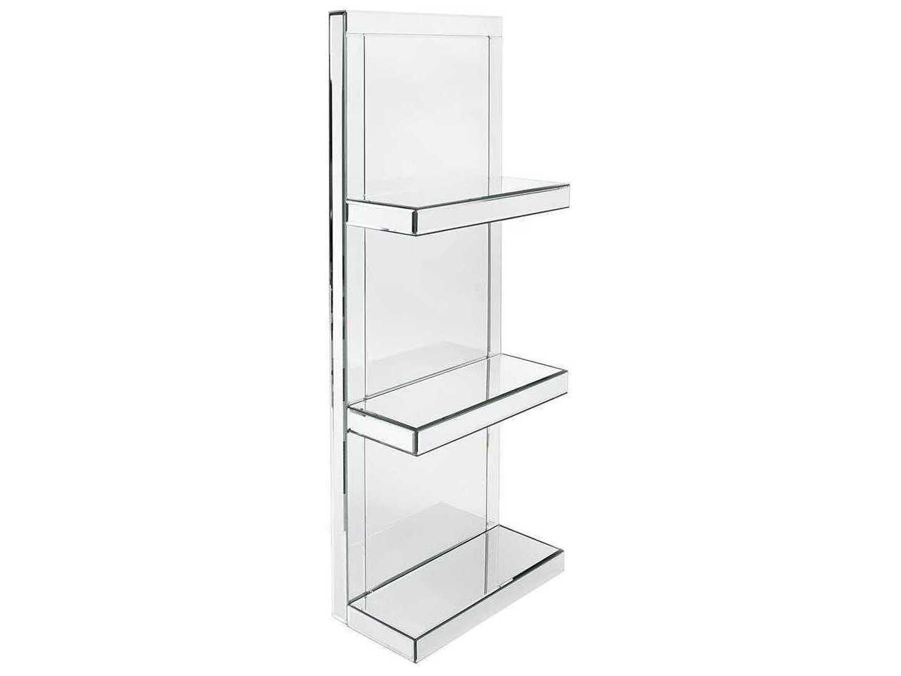 Howard Elliott Mirrored Silver Rectangular Wall Mirror