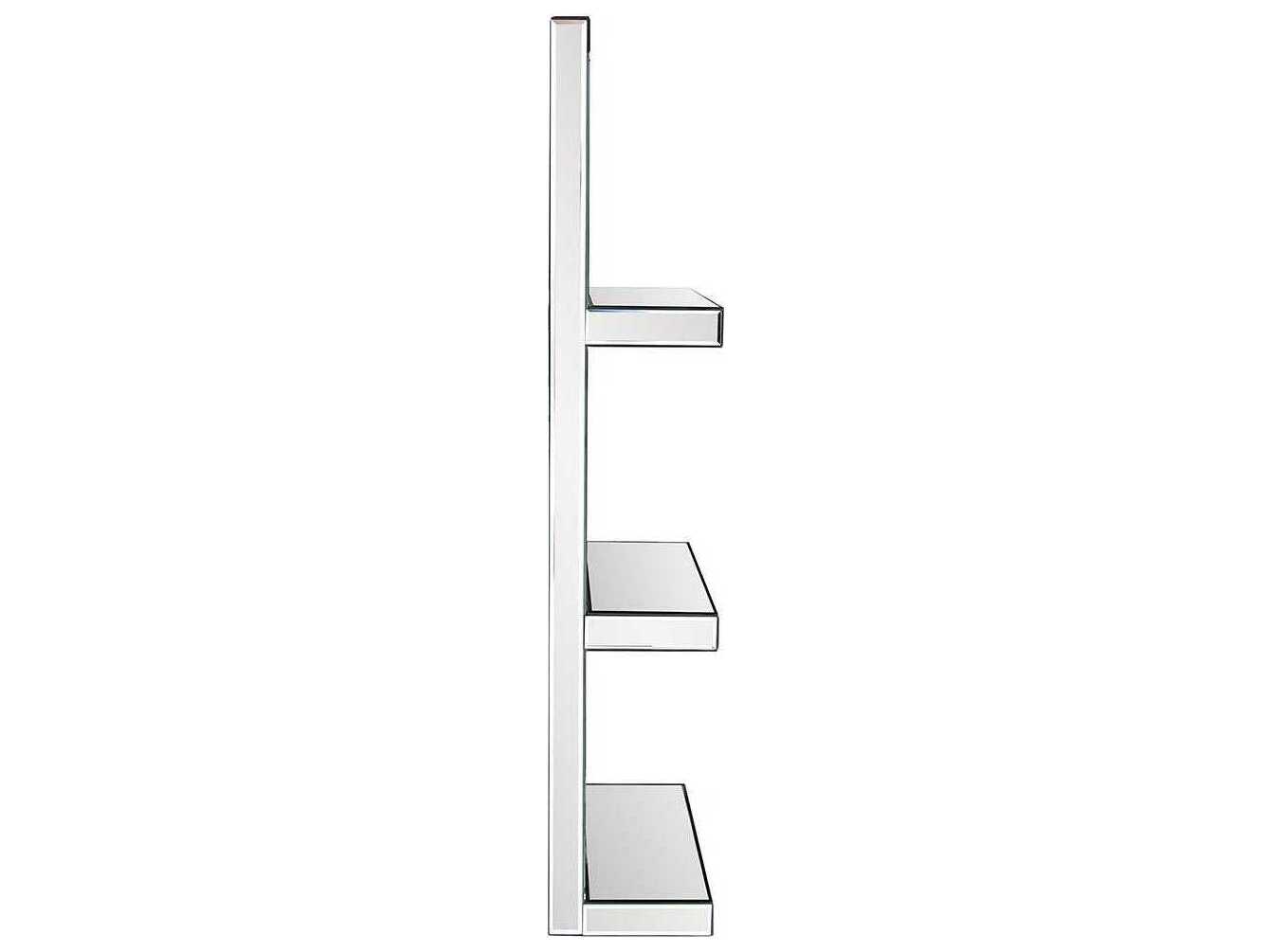 Howard Elliott Mirrored Silver Rectangular Wall Mirror