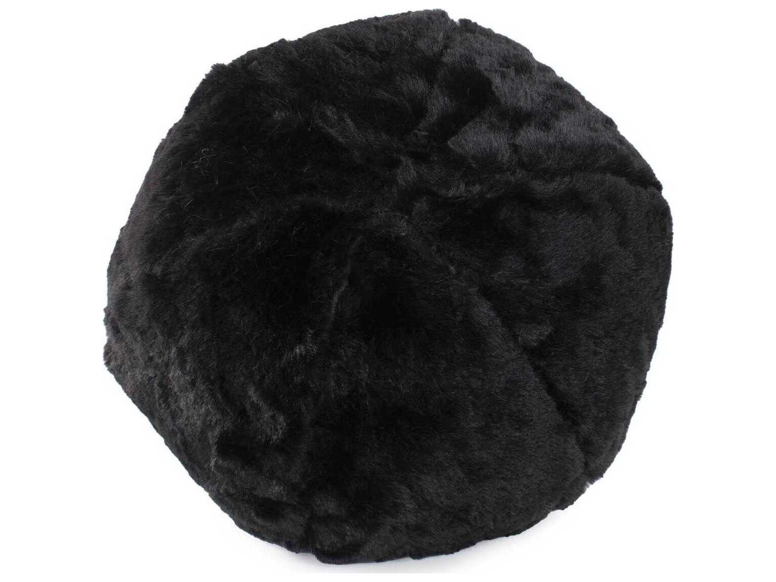 Howard Elliott Angora Ebony Pillow