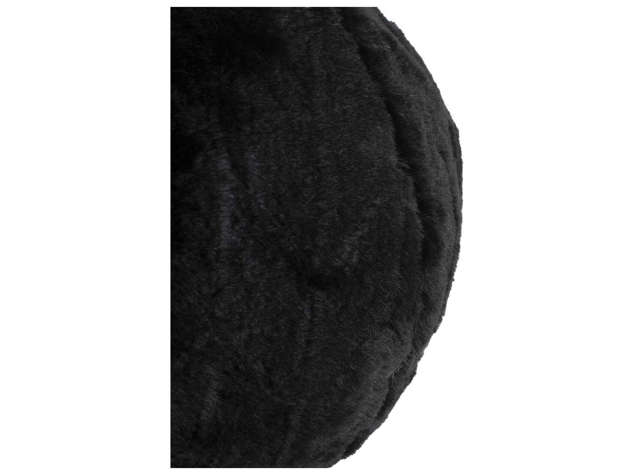 Howard Elliott Angora Ebony Pillow