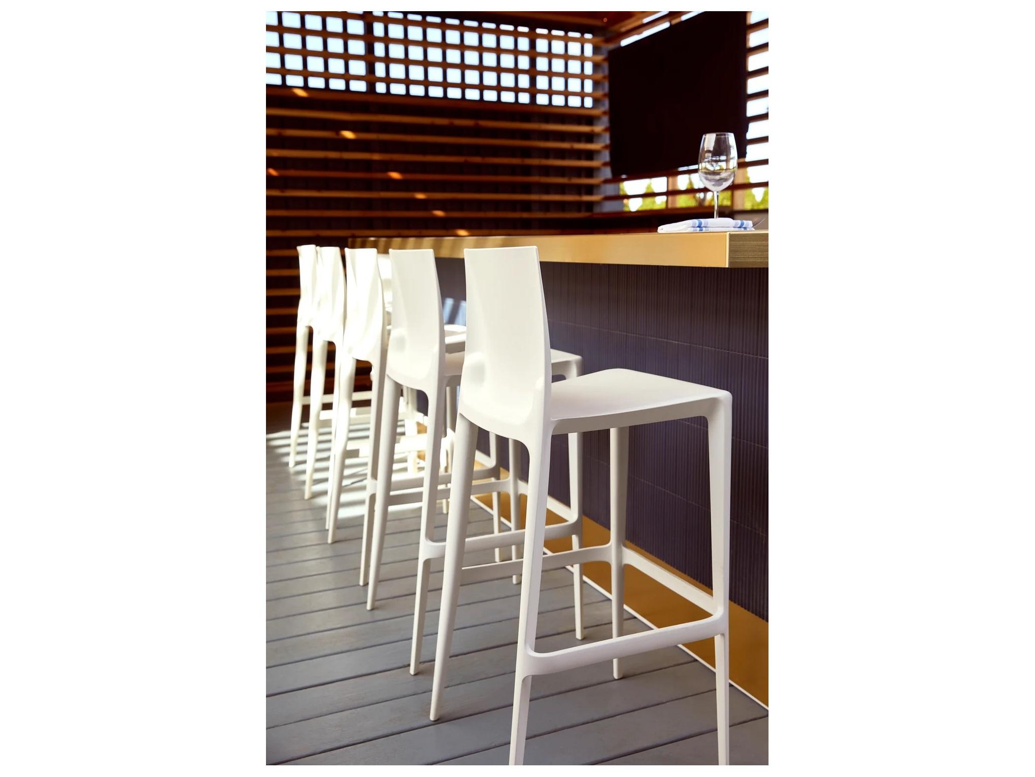 Heller Bellini White Counter Stool - Pack of 2