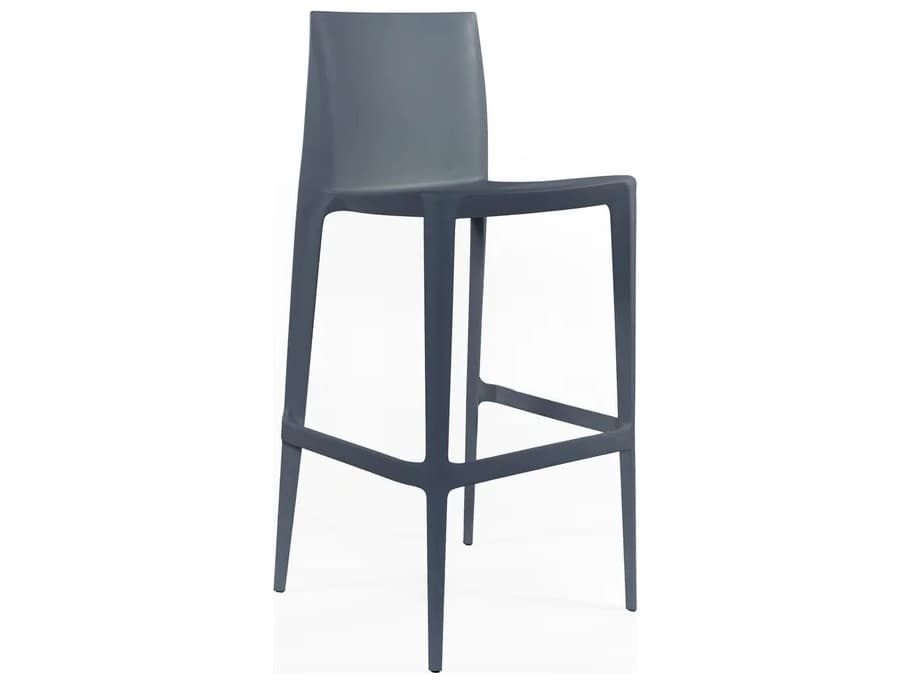 Heller Bellini Dark Greay Bar Stool - Pack of 2