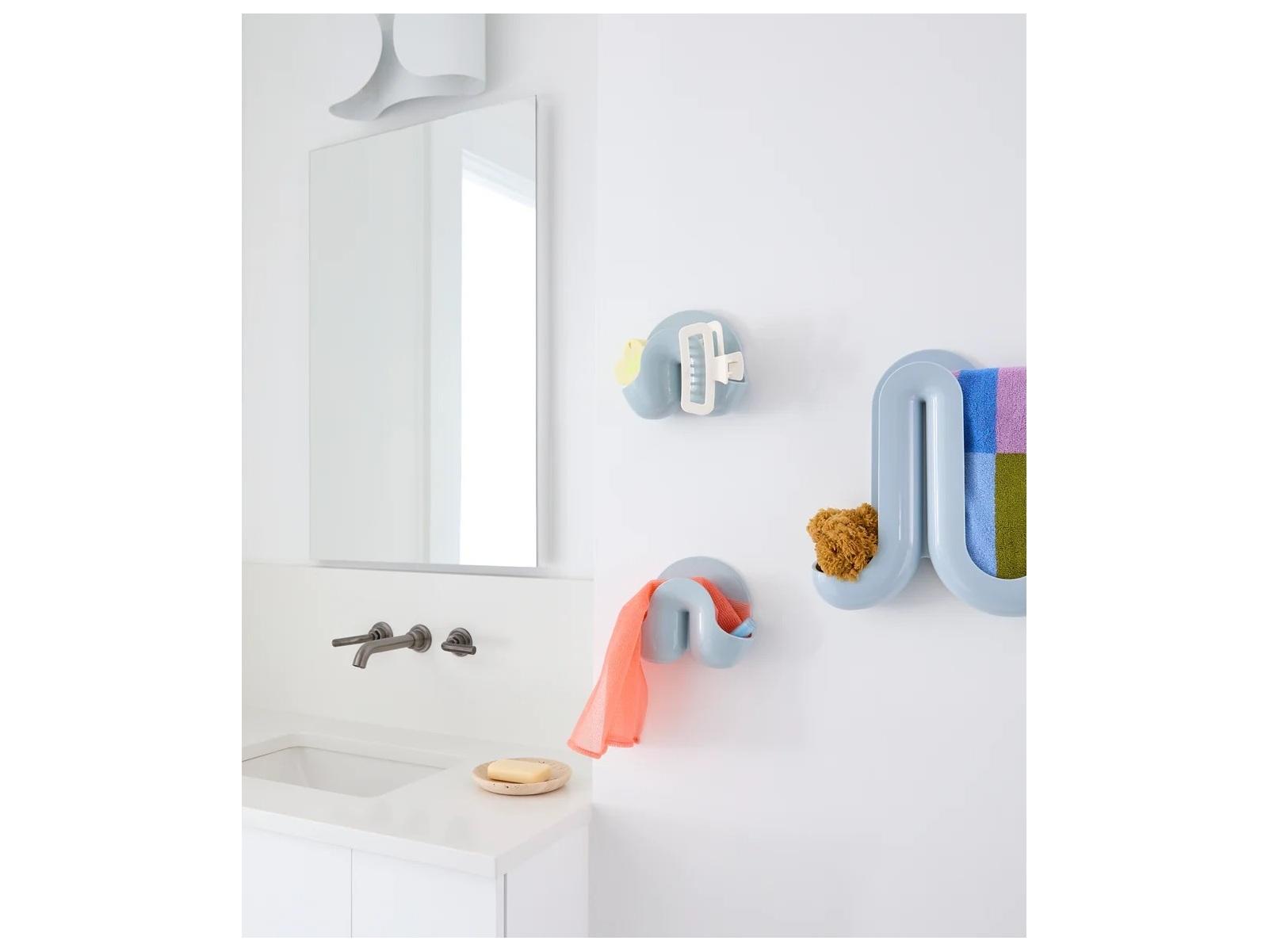 Heller Swell Light Blue Mini Wall Hook & Catchall
