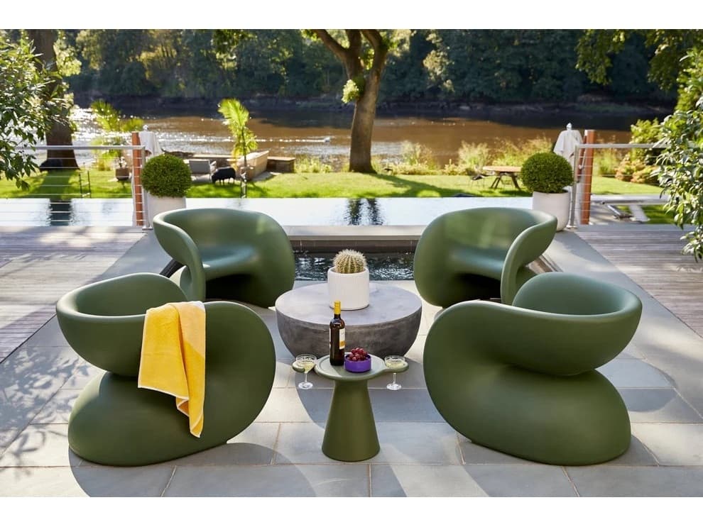 Heller Fortune Olive Accent Chair