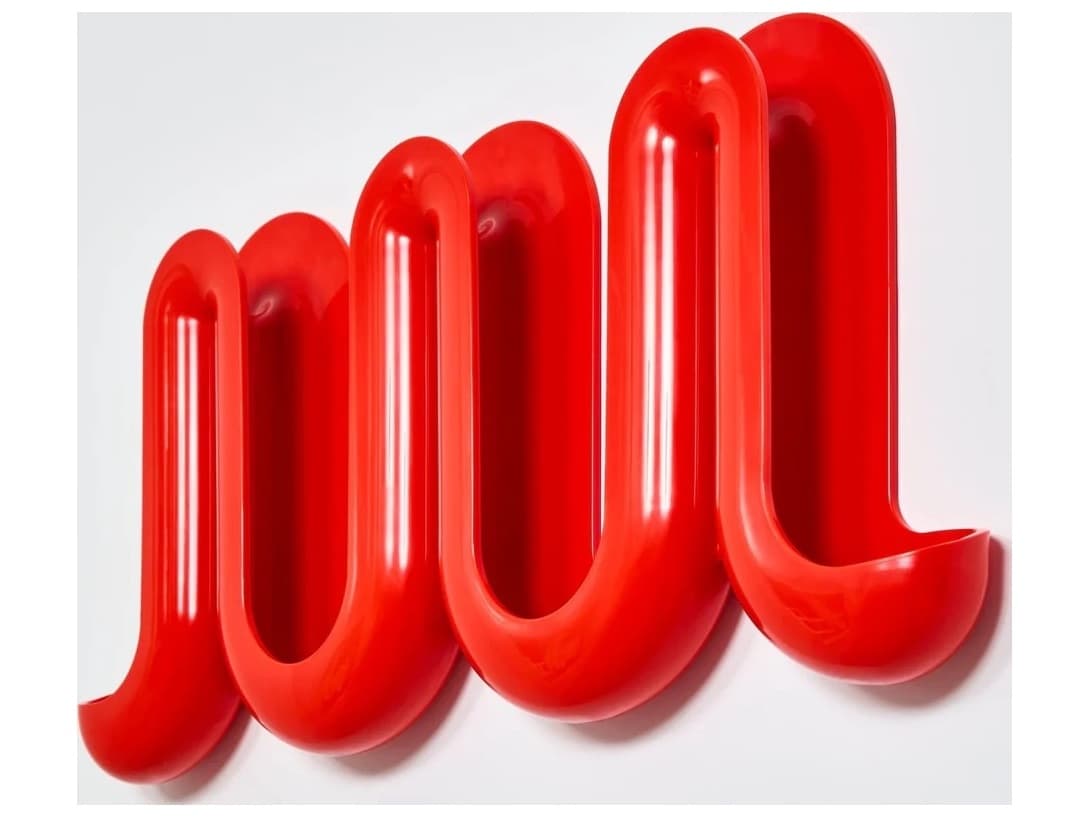 Heller Swell Orange Wall Rack & Catchall 