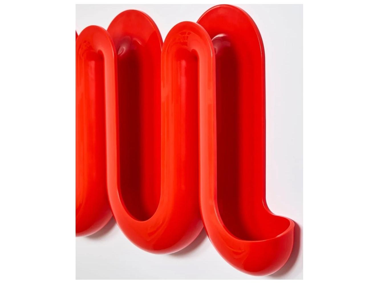 Heller Swell Orange Wall Rack & Catchall 