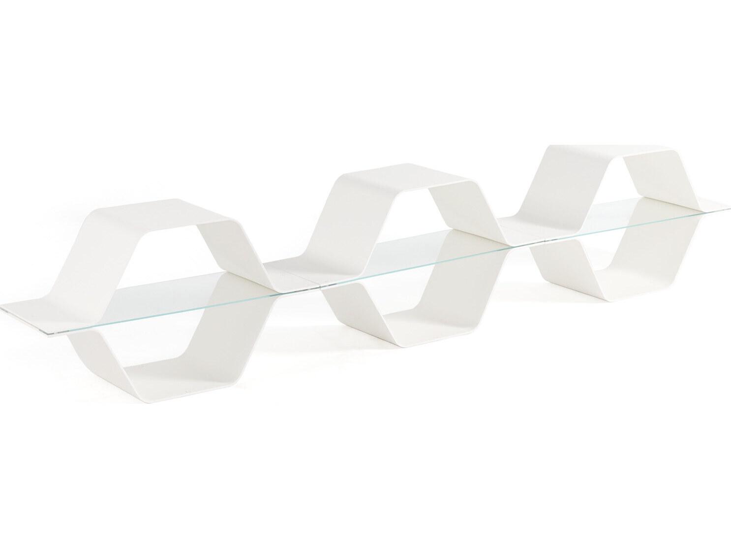 Heller Honeycomb Modular Shelving - White - Configuration C