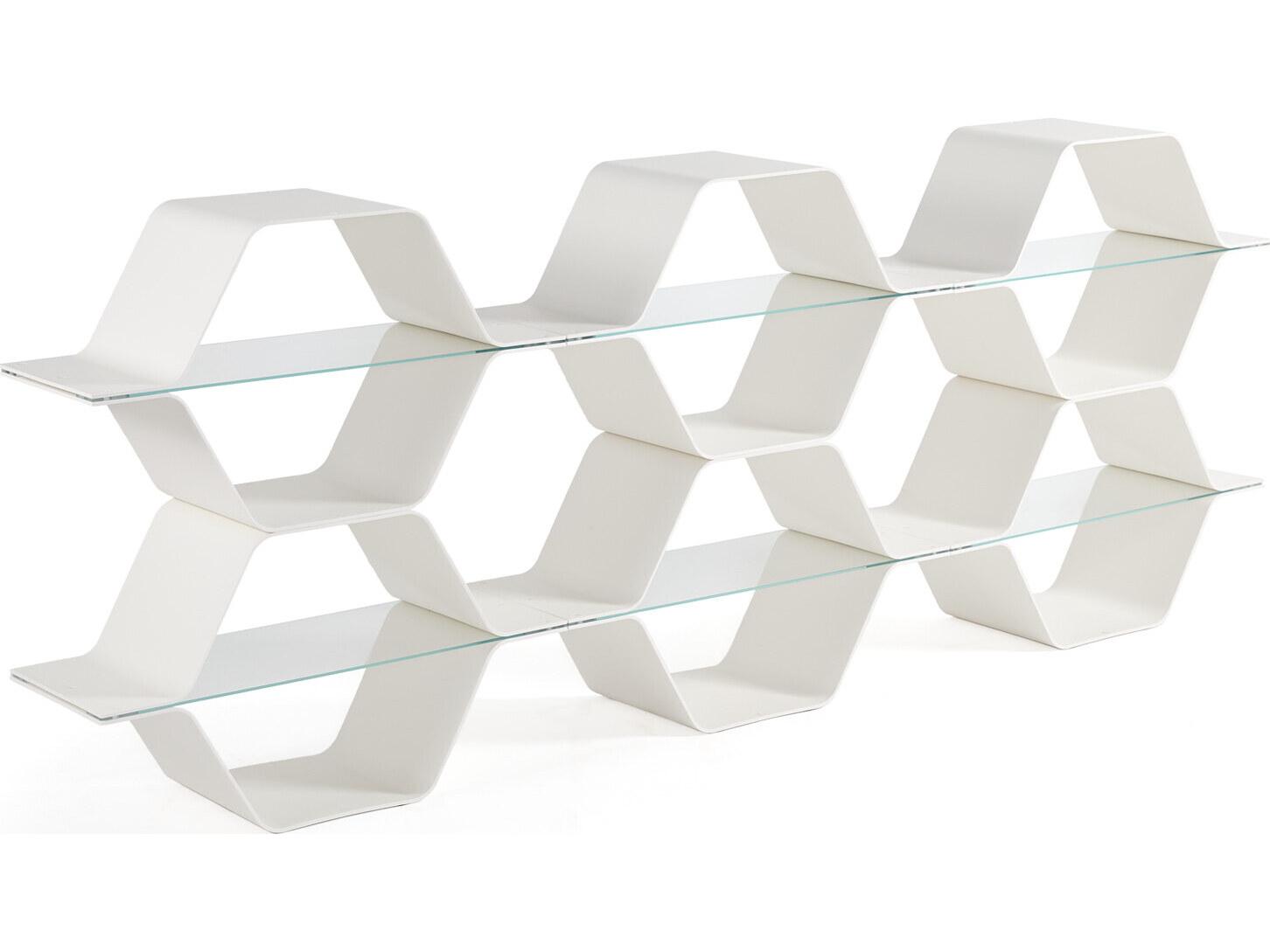 Heller Honeycomb Modular Shelving - White - Configuration E