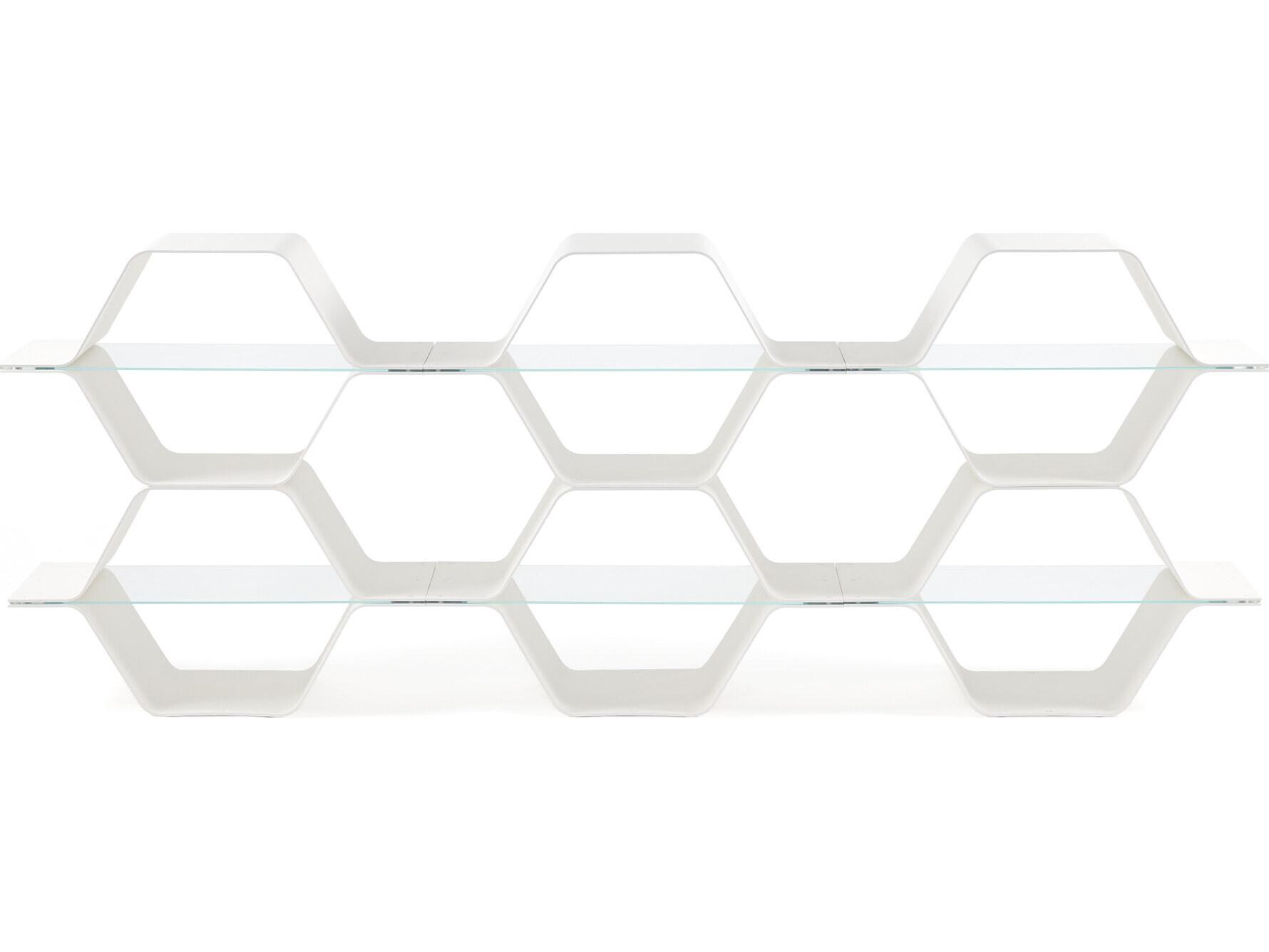 Heller Honeycomb Modular Shelving - White - Configuration E