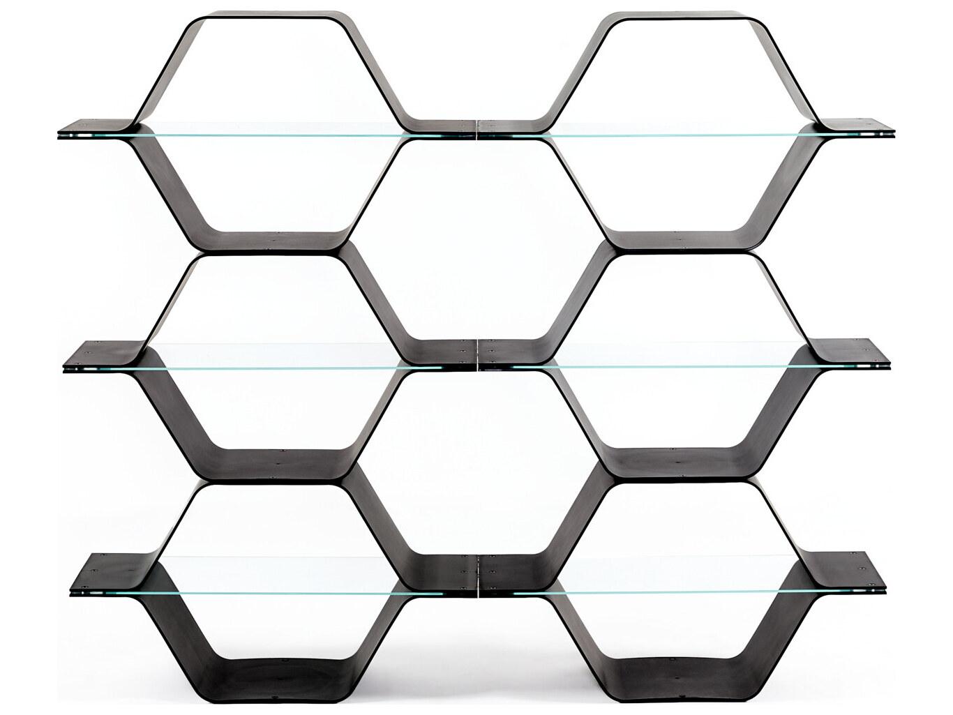 Heller Honeycomb Modular Shelving - Black - Configuration D