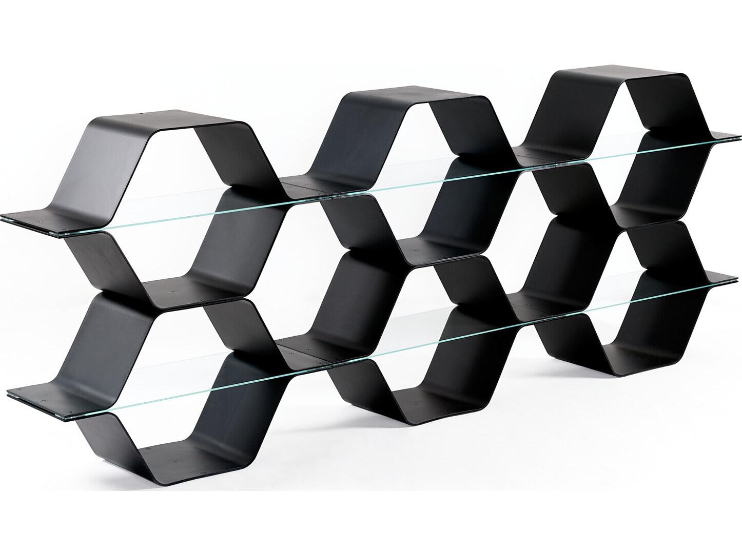 Heller Honeycomb Modular Shelving - Black - Configuration E