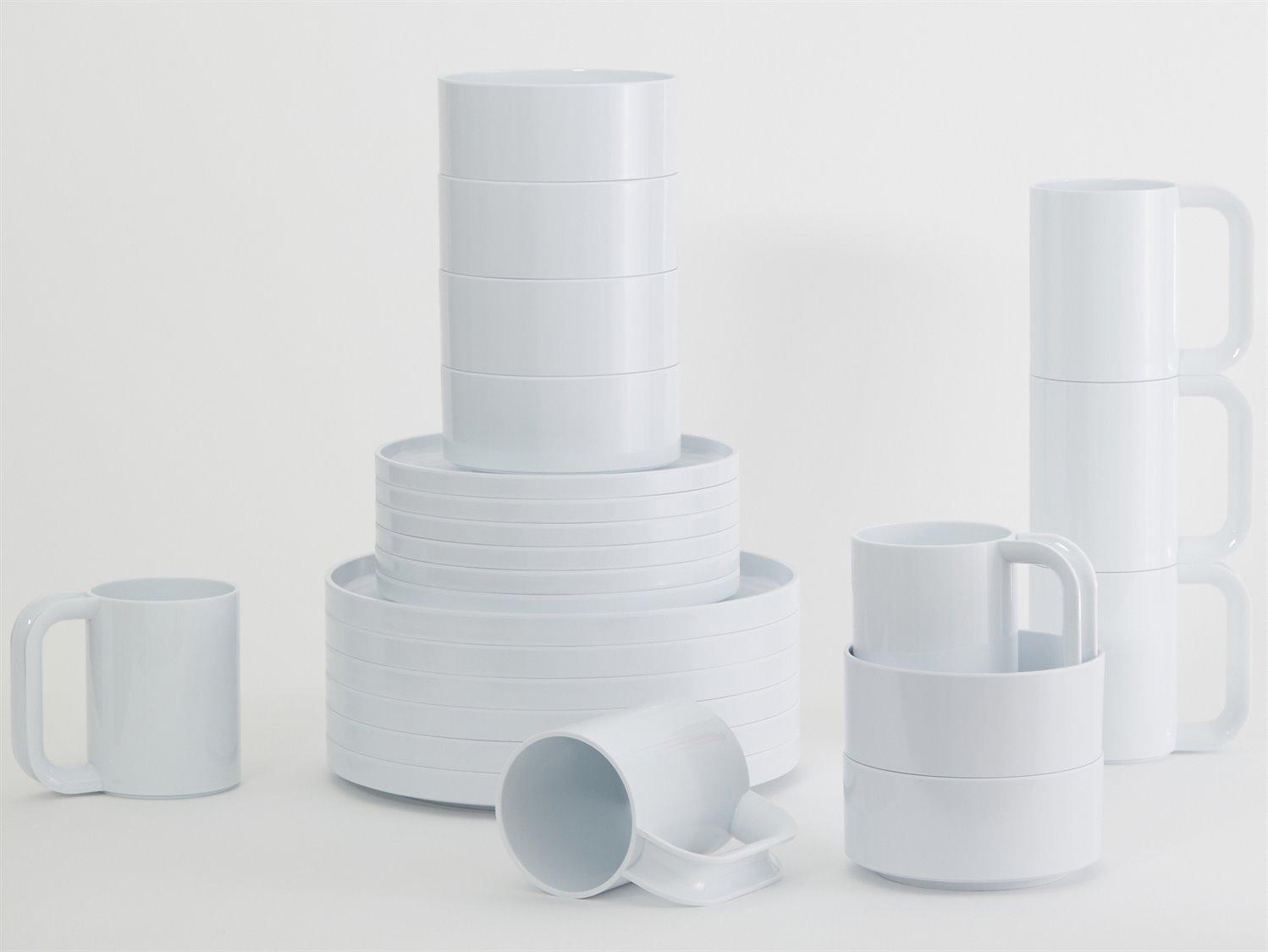 Heller Max White Dinnerware Kit 24 (6 dinner plates, 6 salad plates, 6 bowls, 6 mugs)