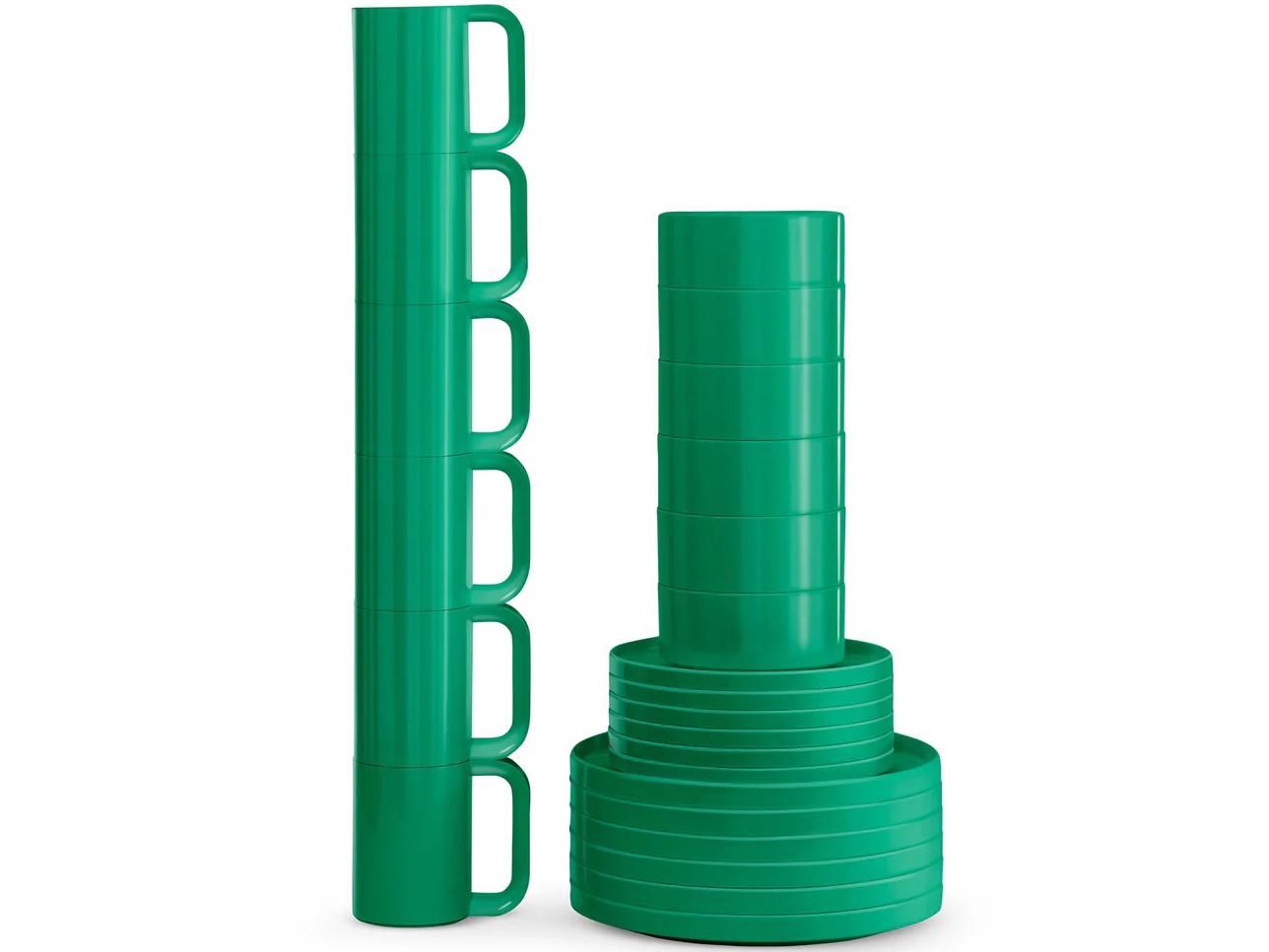 Heller Max Green Dinnerware Kit 24 (6 dinner plates, 6 salad plates, 6 bowls, 6 mugs)