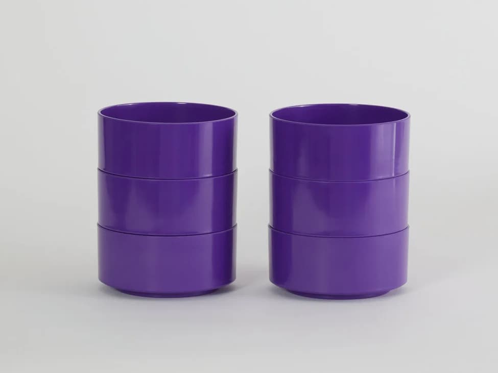 Heller Max Purple Dinnerware Kit 24 (6 dinner plates, 6 salad plates, 6 bowls, 6 mugs)