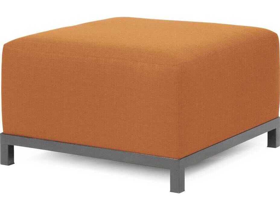 Howard Elliott Outdoor Axis Seascape Canyon Fabric Cushion Ottoman