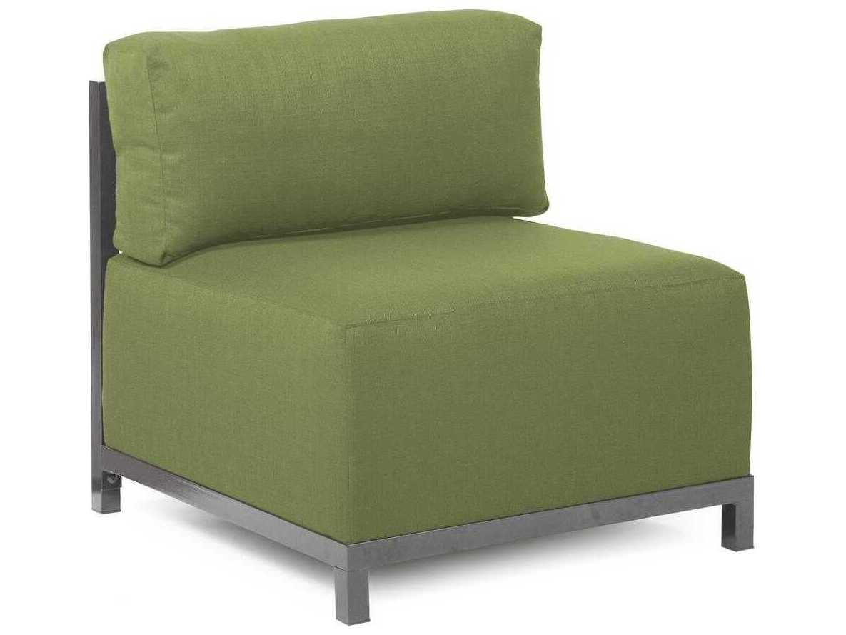 Howard Elliott Outdoor Axis Seascape Moss Fabric Cushion Lounge Chair