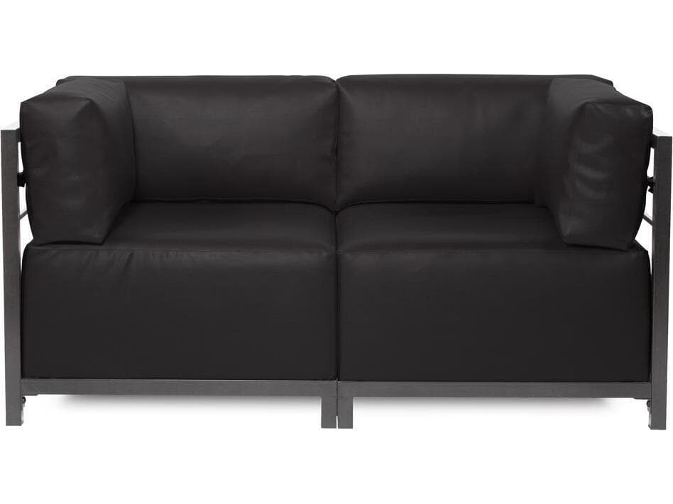 Howard Elliott Outdoor Axis Atlantis Black Fabric Cushion Lounge Chair