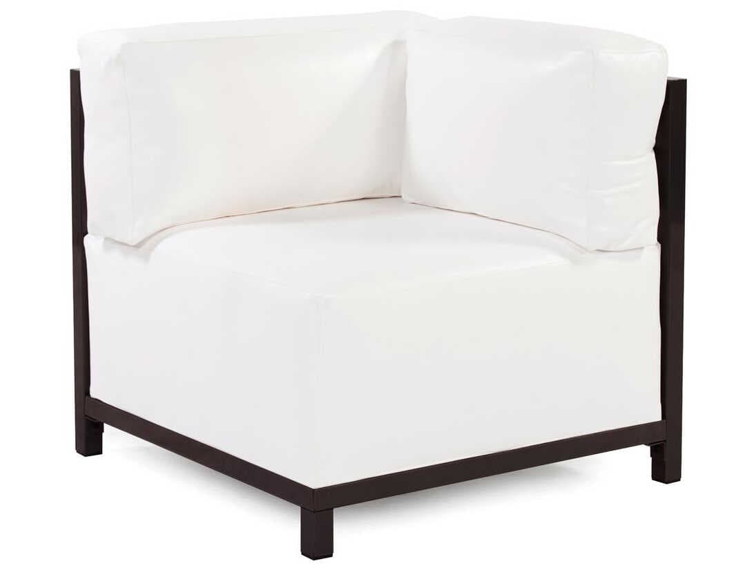 Howard Elliott Outdoor Axis Atlantis White Fabric Cushion Lounge Chair