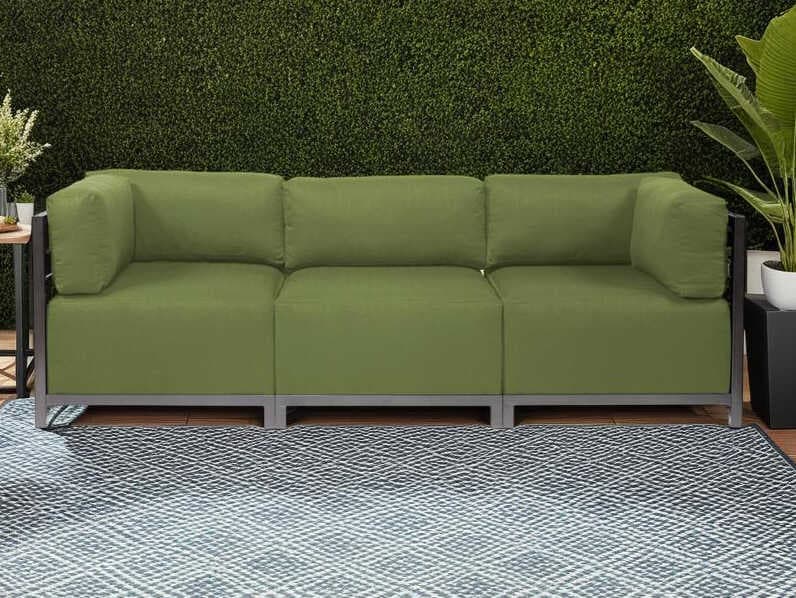 Howard Elliott Outdoor Axis Seascape Moss Fabric Cushion Sofa