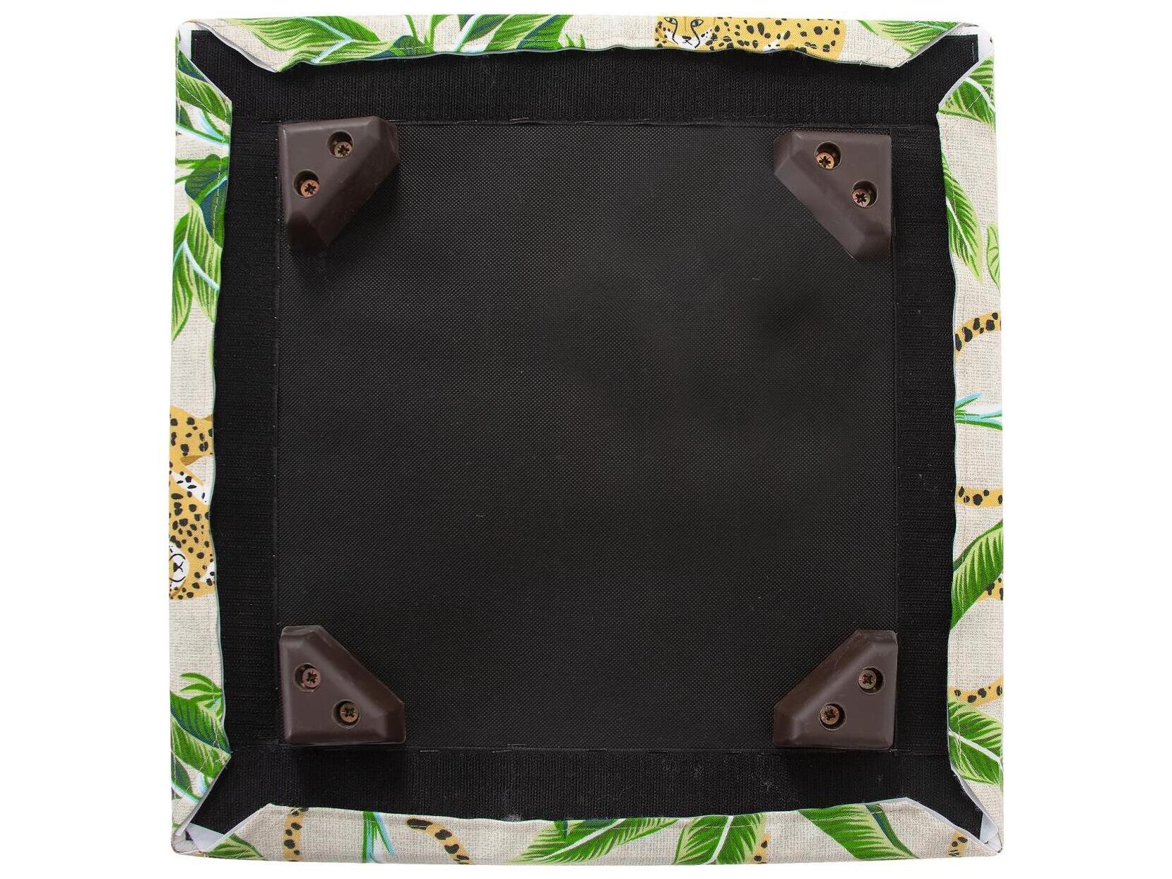 Howard Elliott Outdoor Universal Safari Natural Fabric Cushion Ottoman