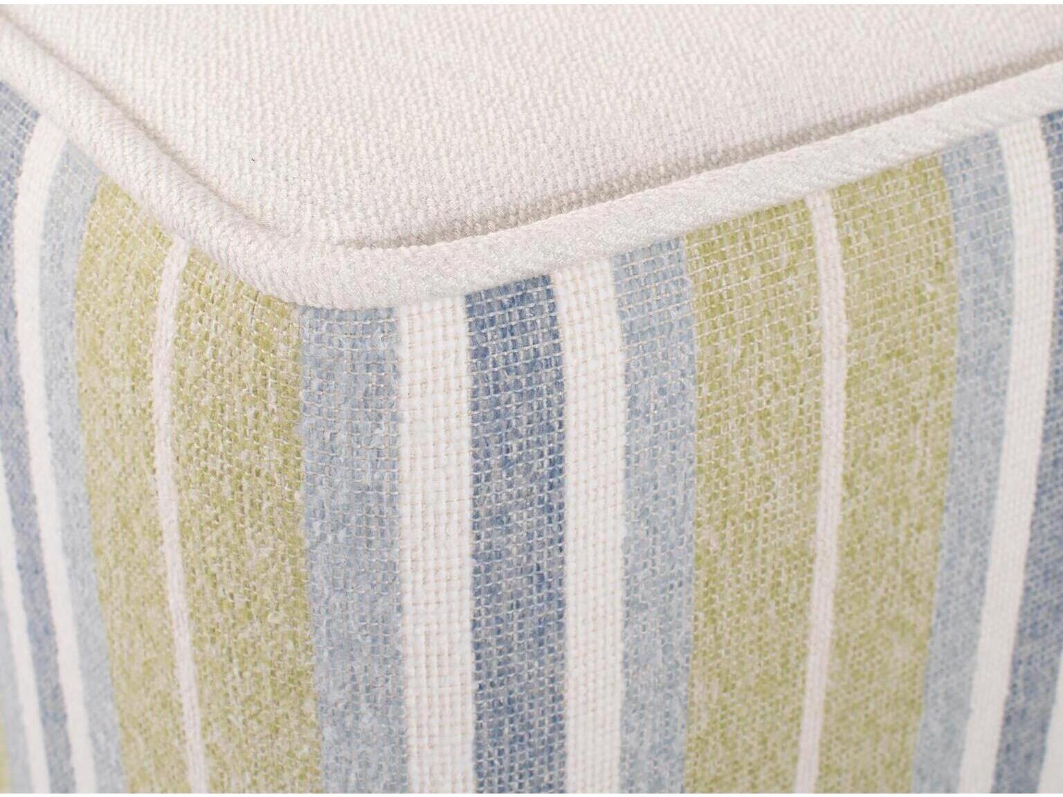 Howard Elliott Outdoor Universal Dune Moss Fabric Cushion Ottoman