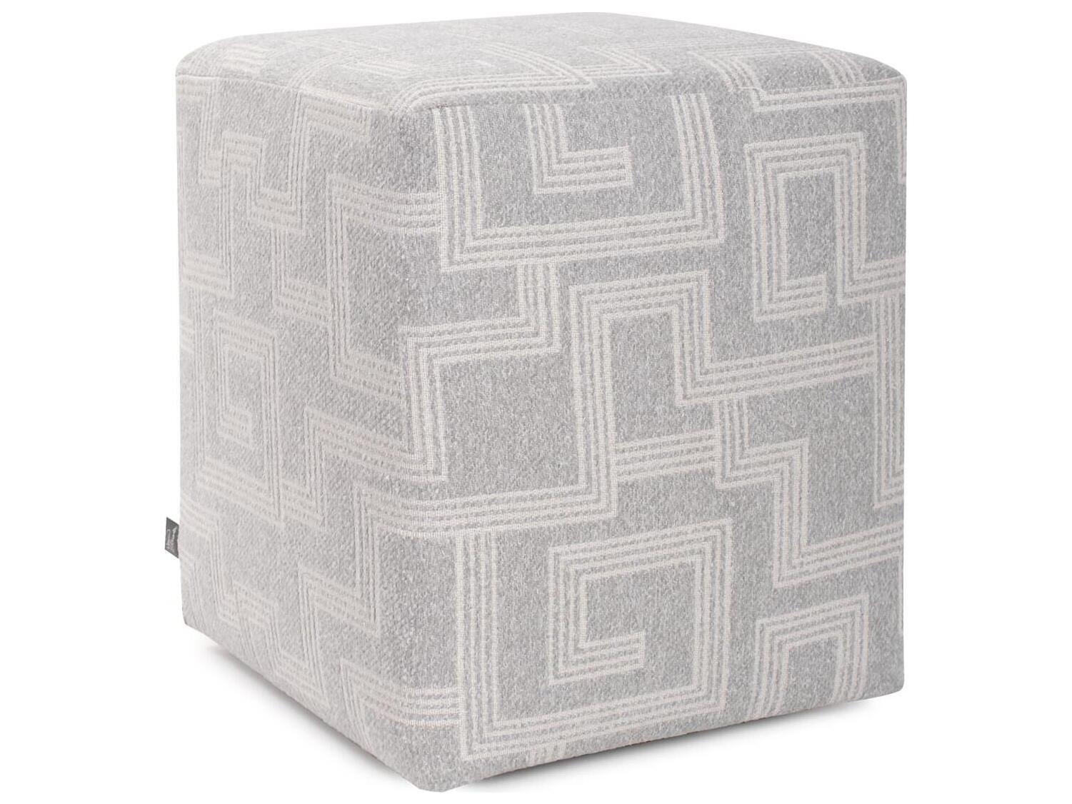 Howard Elliott Outdoor Universal Syros Fog Fabric Cushion Ottoman