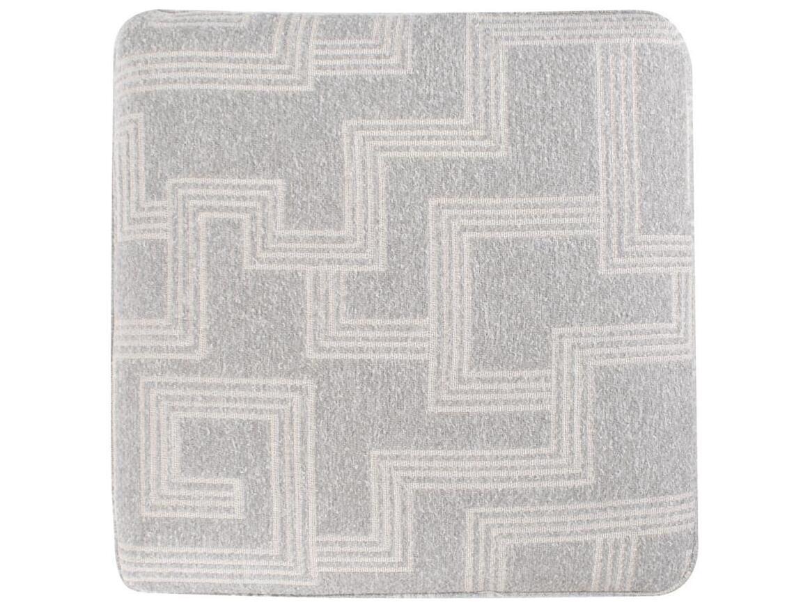 Howard Elliott Outdoor Universal Syros Fog Fabric Cushion Ottoman