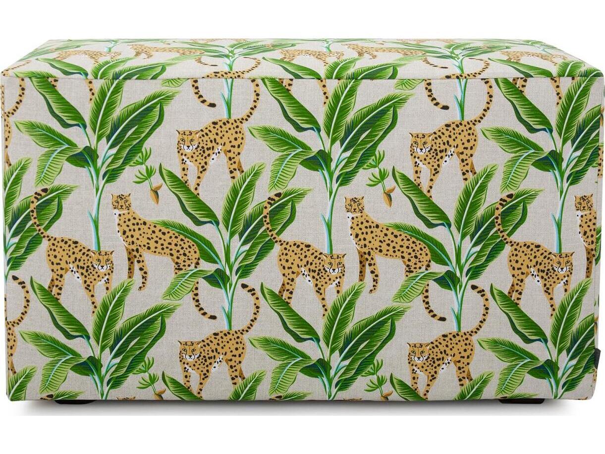 Howard Elliott Outdoor Universal Safari Natural Fabric Cushion Bench
