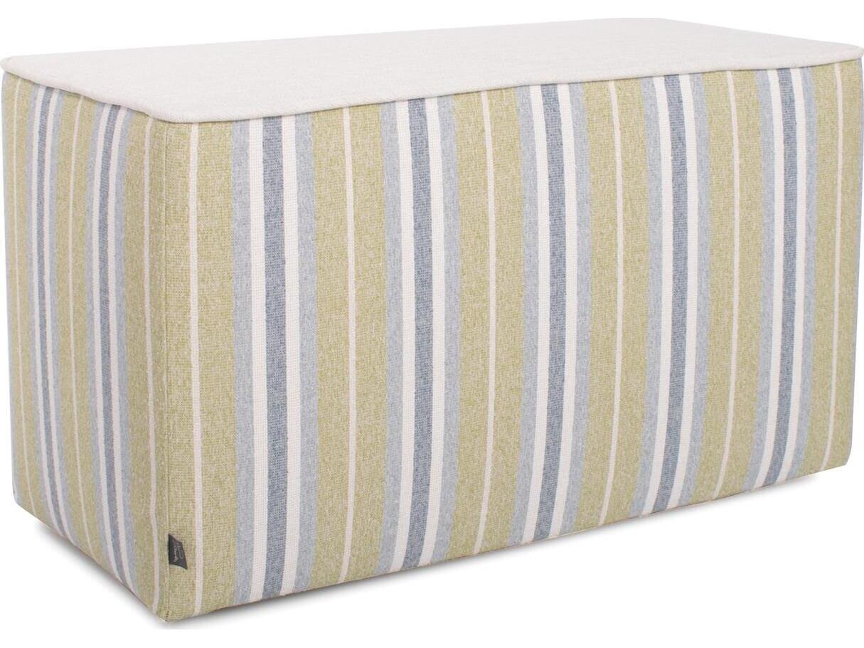 Howard Elliott Outdoor Universal Dune Moss Fabric Cushion Bench
