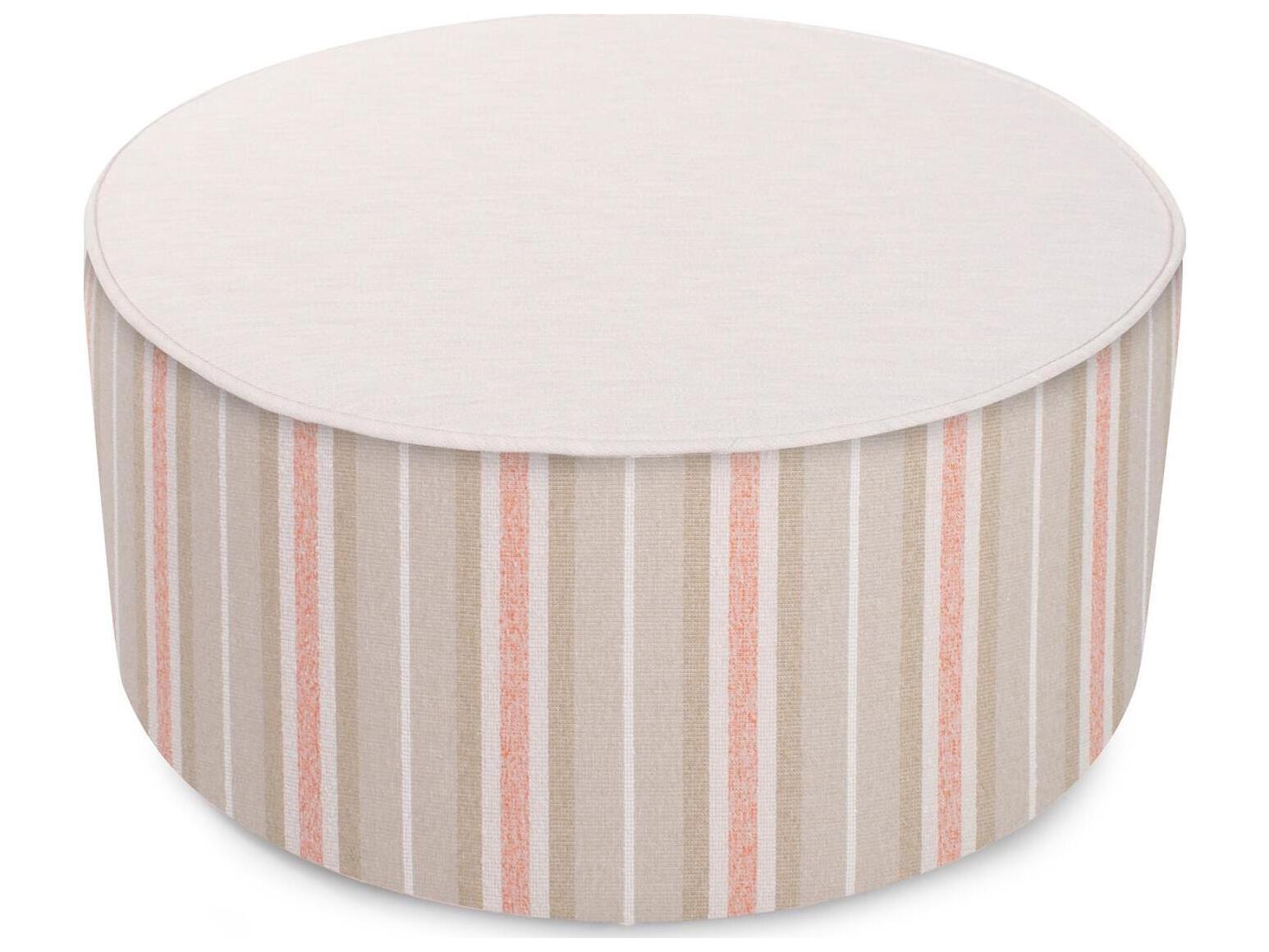 Howard Elliott Outdoor Universal Dune Terra Fabric Cushion Ottoman