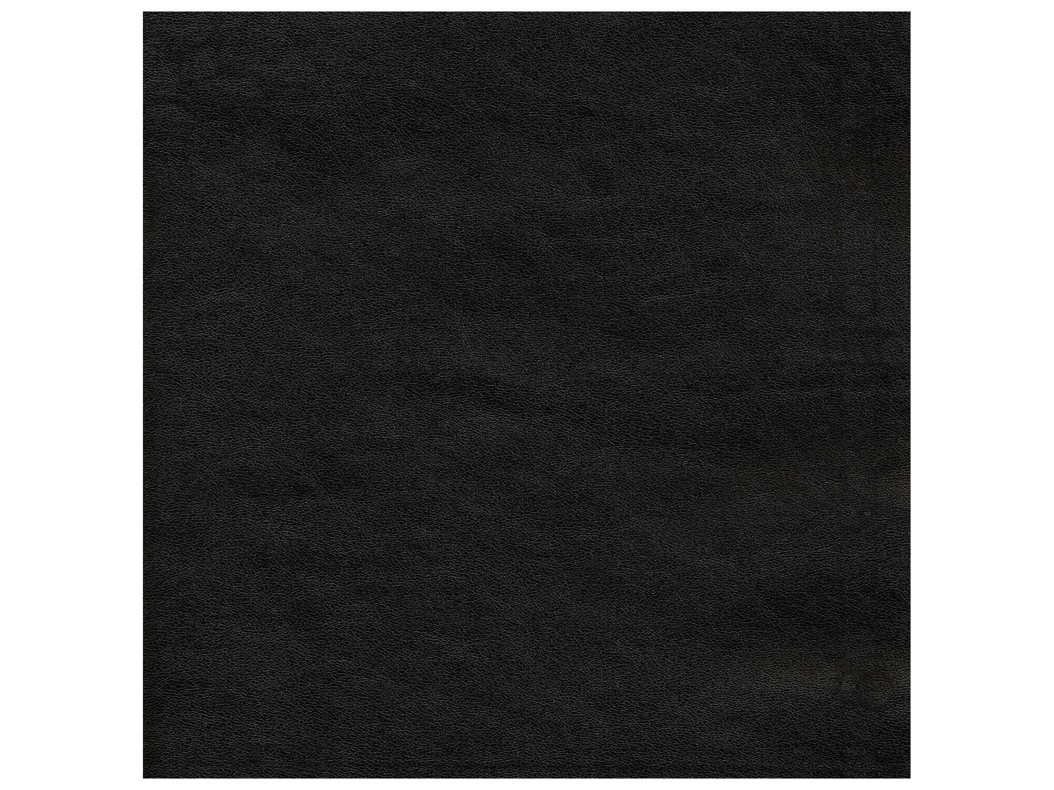 Howard Elliott Outdoor Universal Atlantis Black Fabric Cushion Ottoman