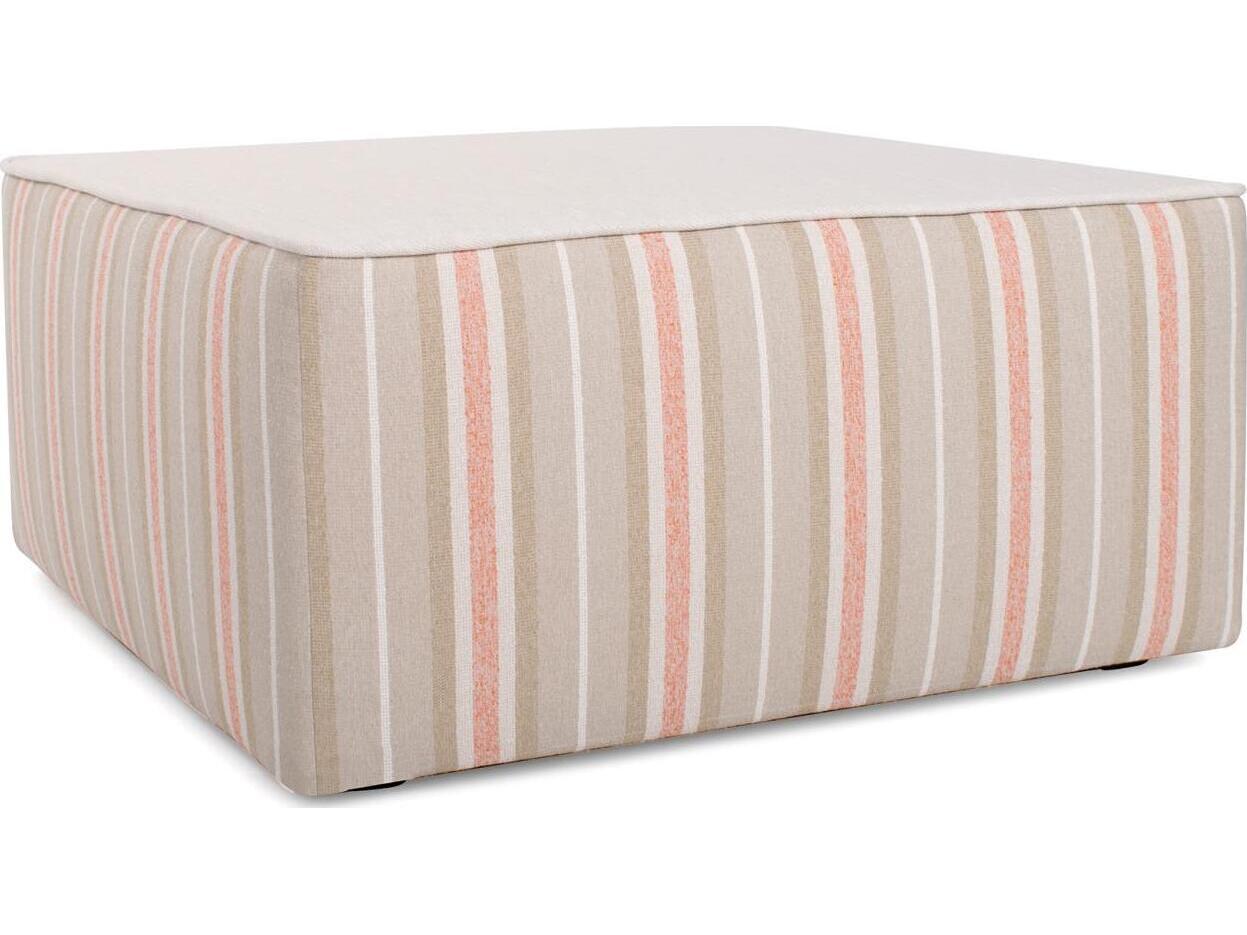 Howard Elliott Outdoor Universal Dune Terra Fabric Cushion Ottoman