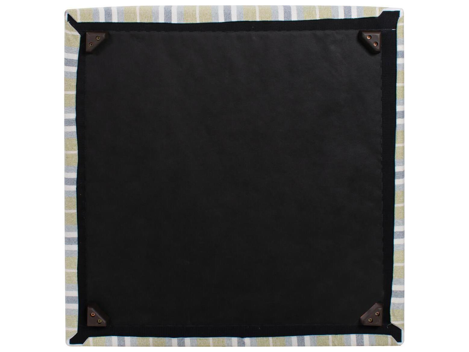 Howard Elliott Outdoor Universal Dune Moss Fabric Cushion Ottoman