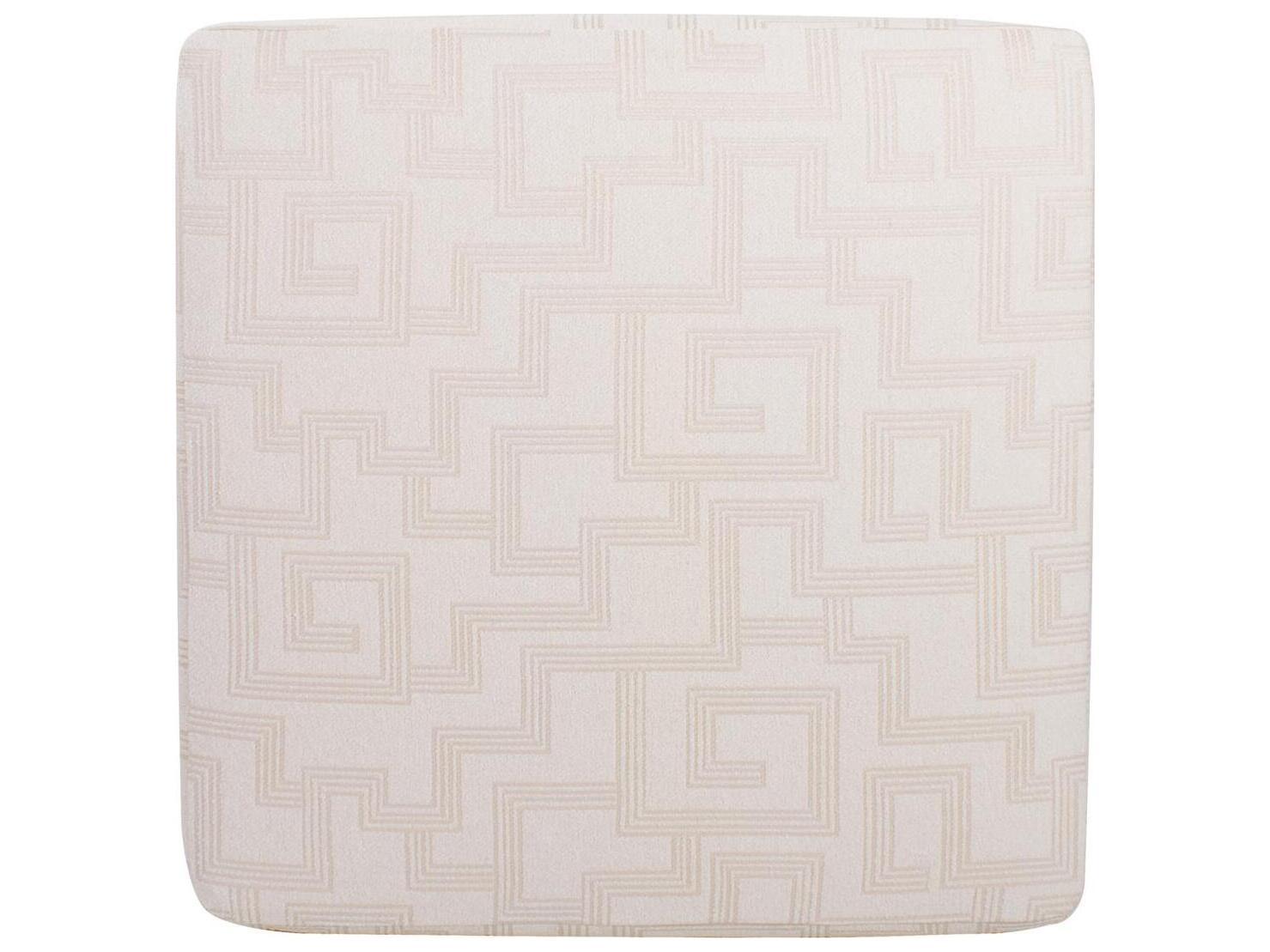 Howard Elliott Outdoor Universal Syros Natural Fabric Cushion Ottoman