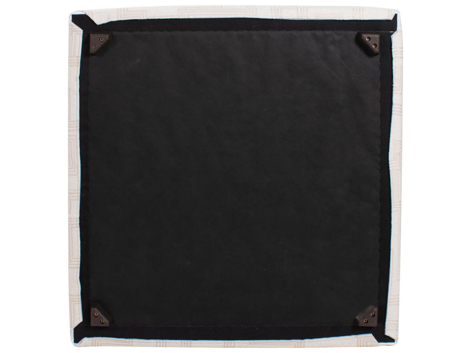 Howard Elliott Outdoor Universal Syros Natural Fabric Cushion Ottoman